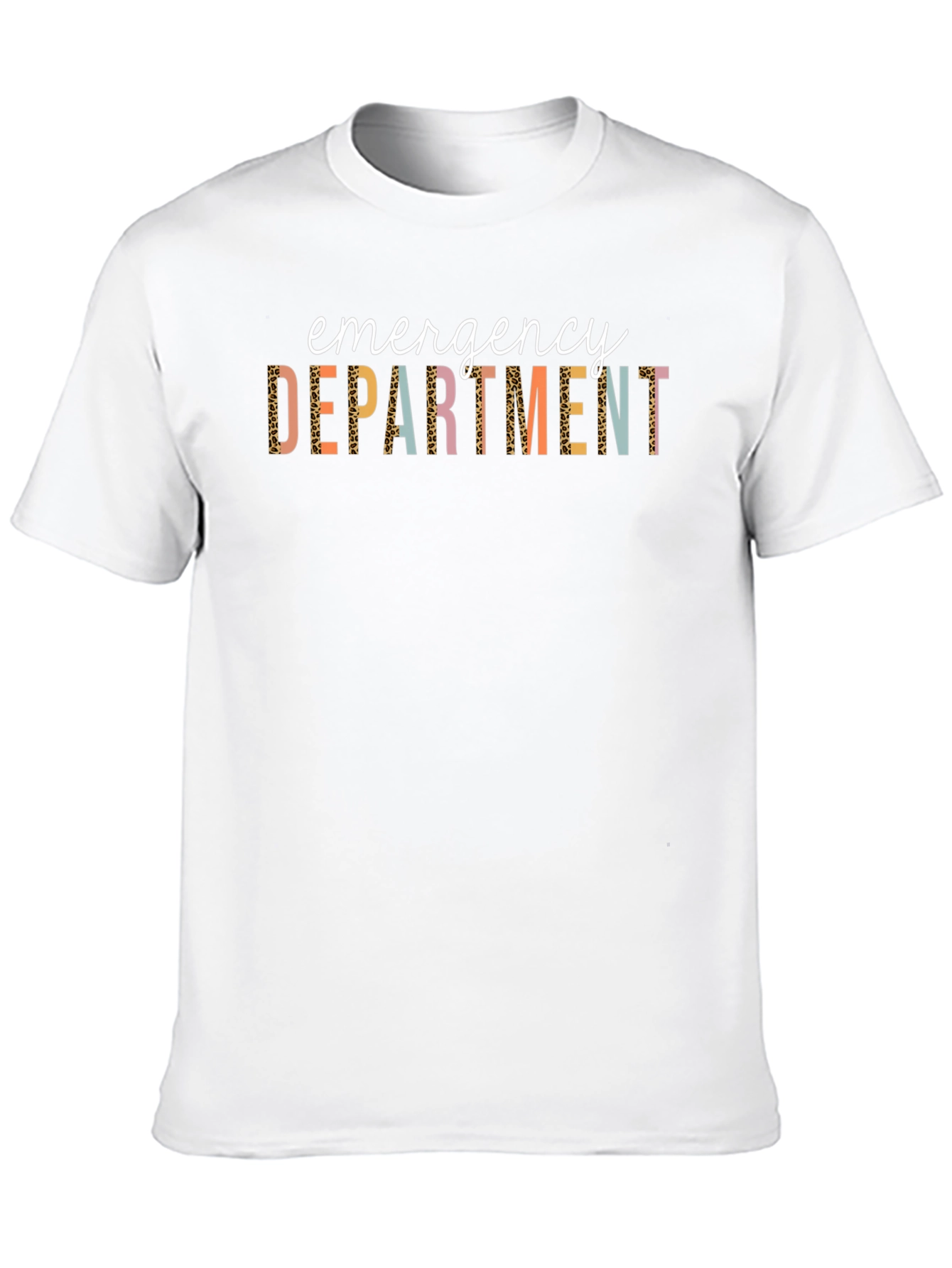 Black Emergency Department Graphic Print Black T-Shirt view 10