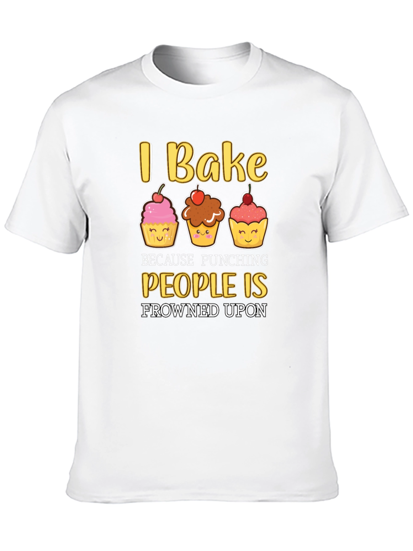 Black I Bake Funny Graphic T-Shirt view 10