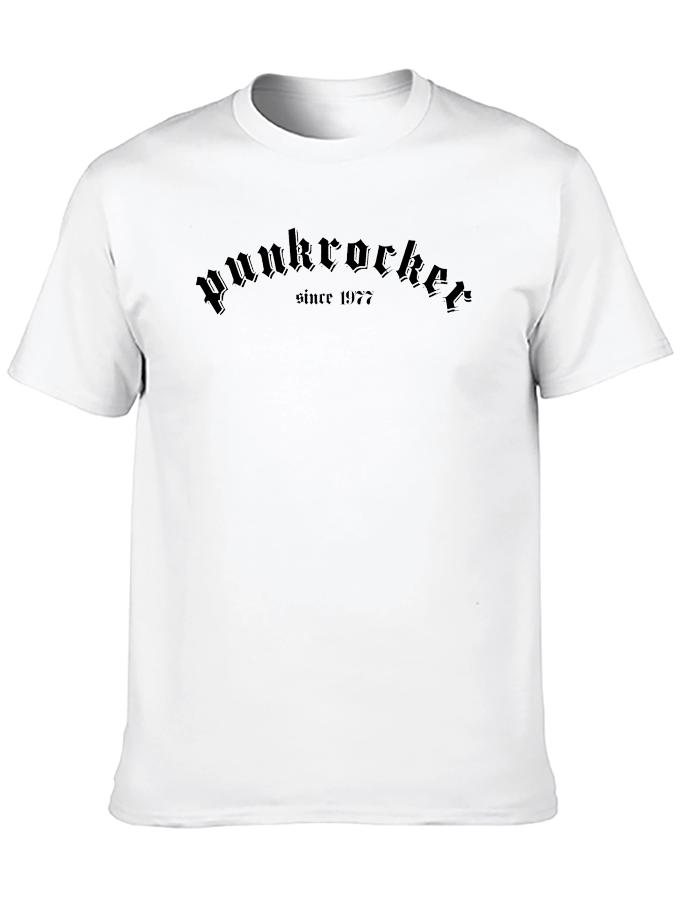 Black Punkrocker Since 1977 Black T-Shirt view 10