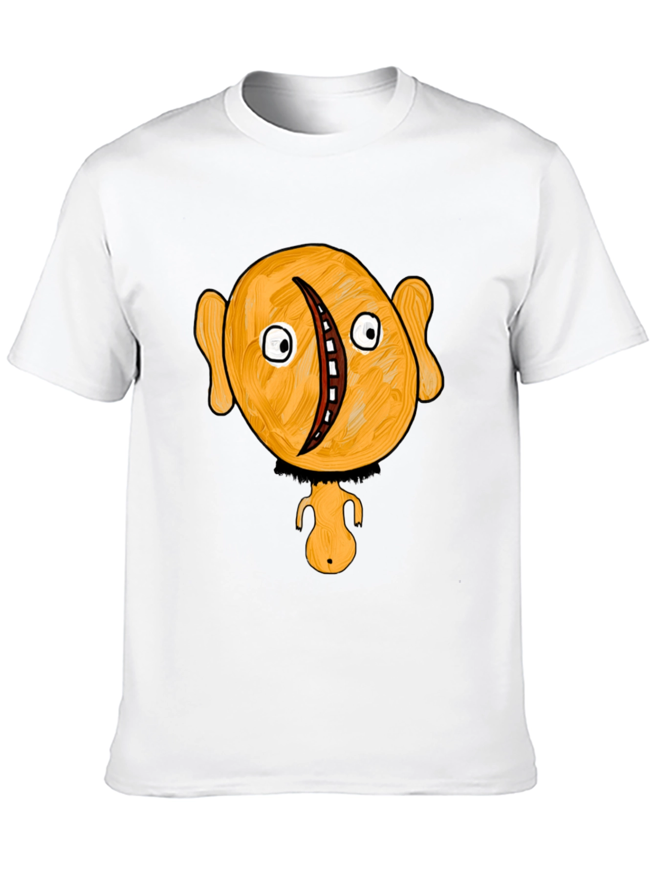 Black Unique Cartoon Character Graphic Black T-Shirt view 10