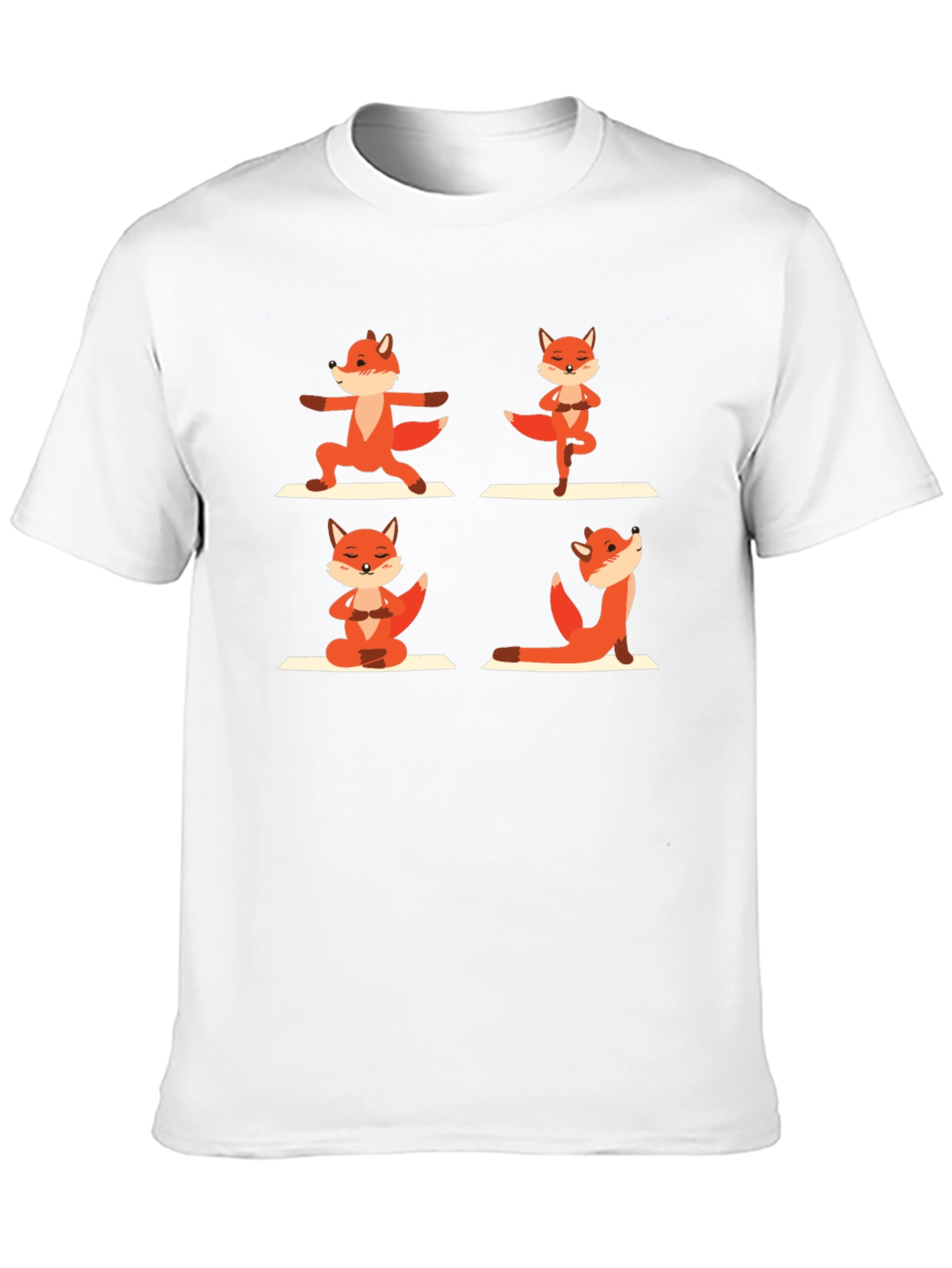 Black Yoga Fox Graphic Tee view 10