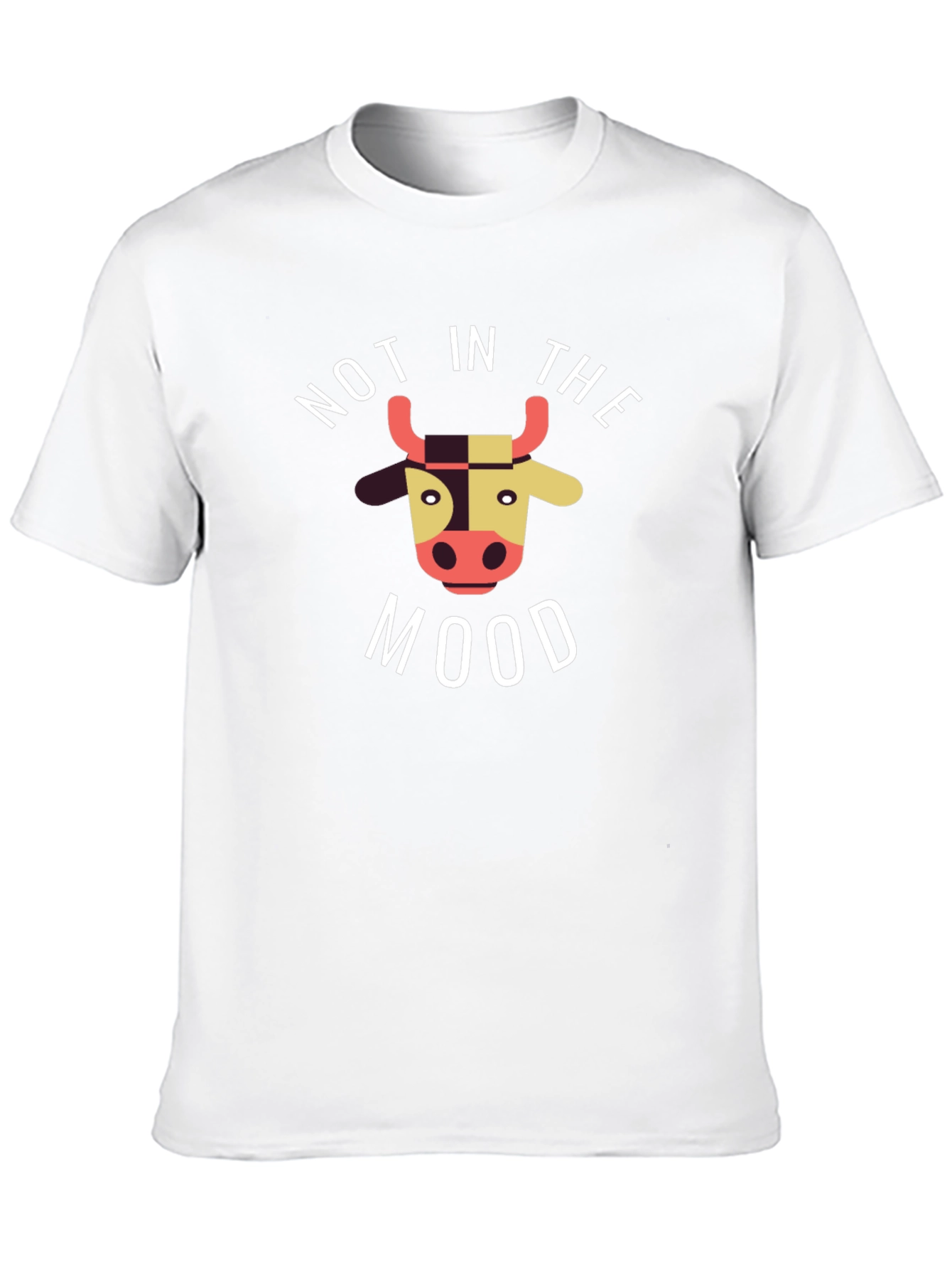 Black Not in the Mood Cow Graphic Tee - Black view 10