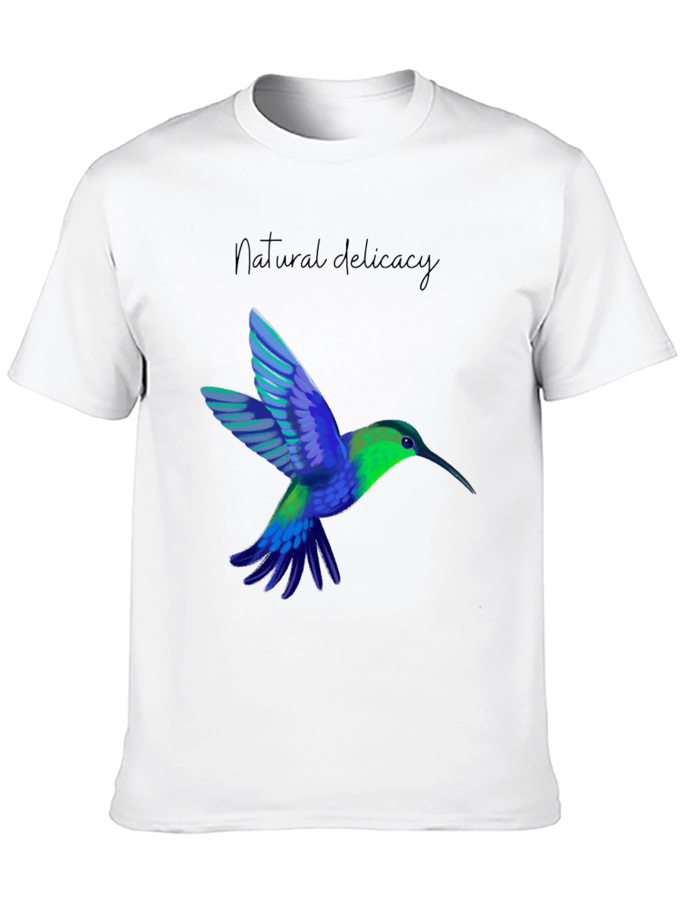 Black Hummingbird Graphic Tee - Natural Delicacy view 10