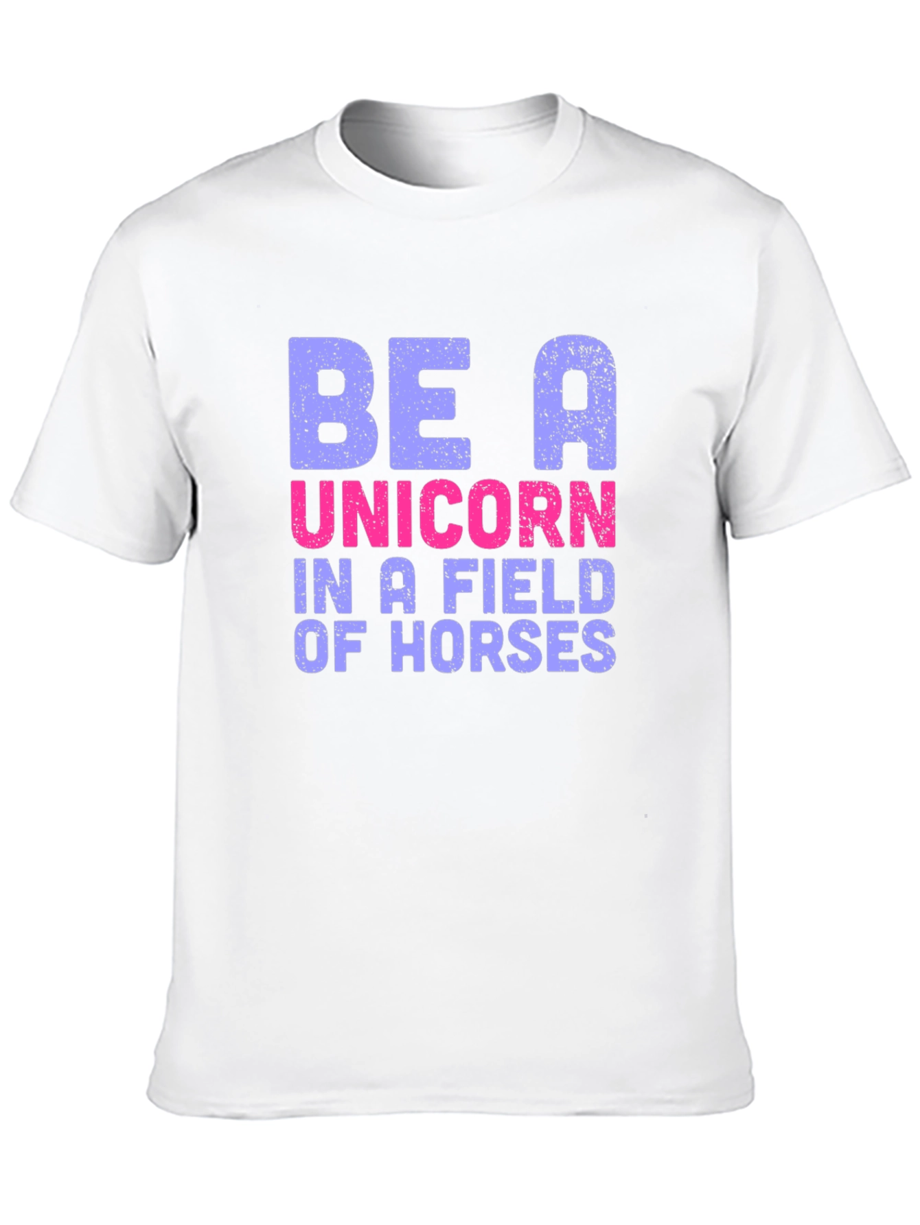 Black Be A Unicorn T-Shirt - Novelty Graphic Tee view 10
