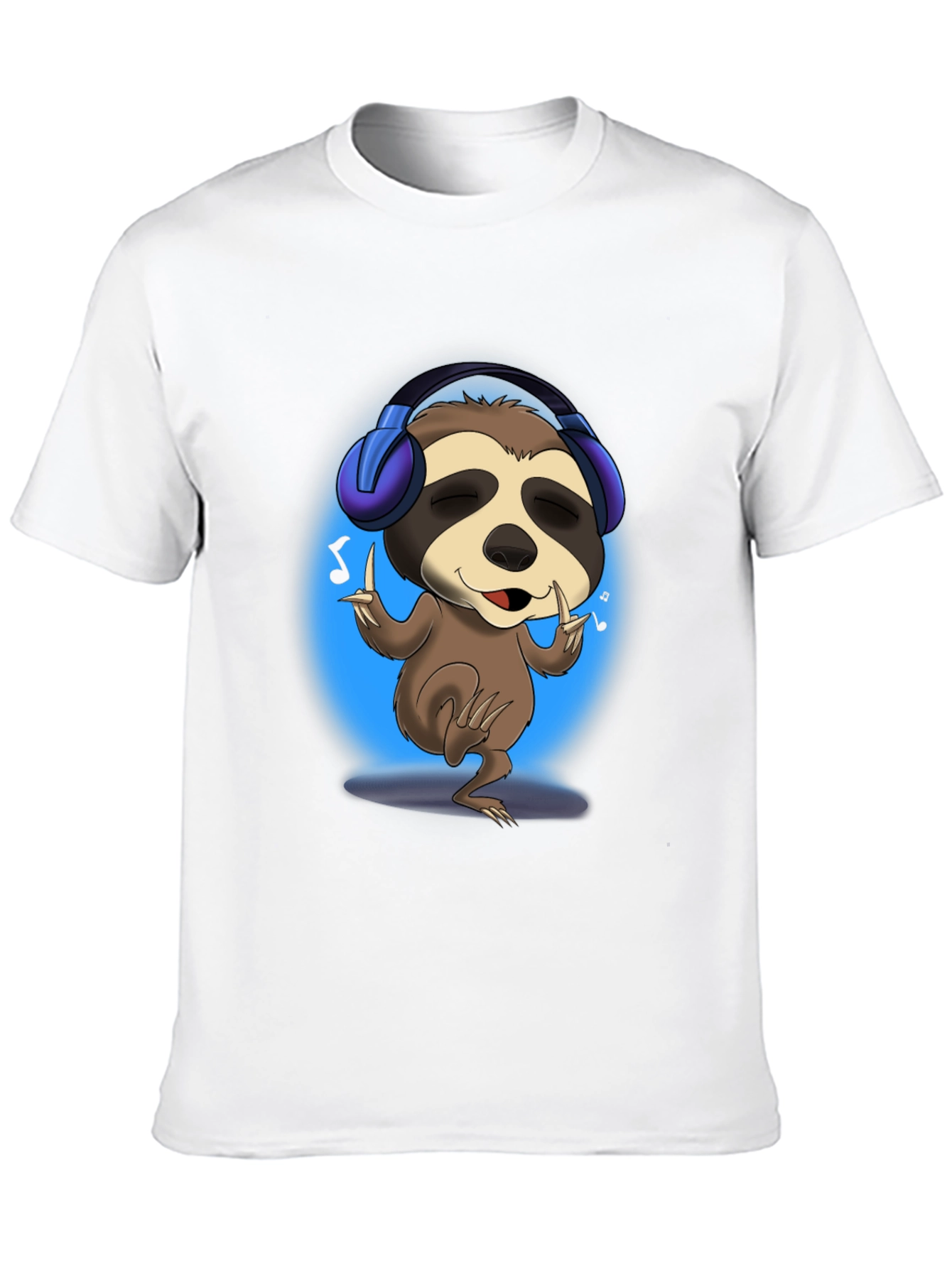 Black Sloth DJ Graphic Tee - Cool & Comfy T-Shirt view 10