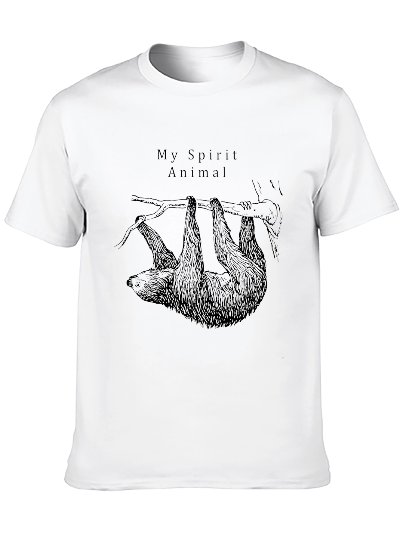 Black My Spirit Animal Sloth T-Shirt - Soft & Comfy view 10