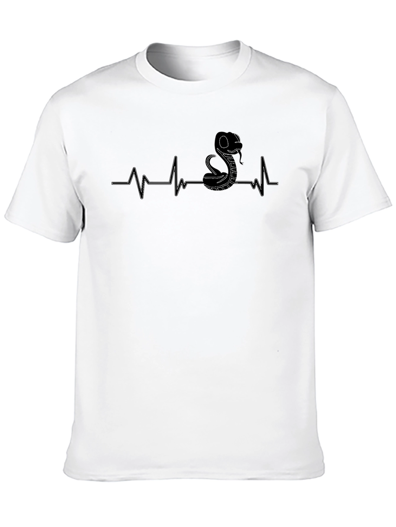 Black Snake Heartbeat T-Shirt - Cobra Pulse view 10