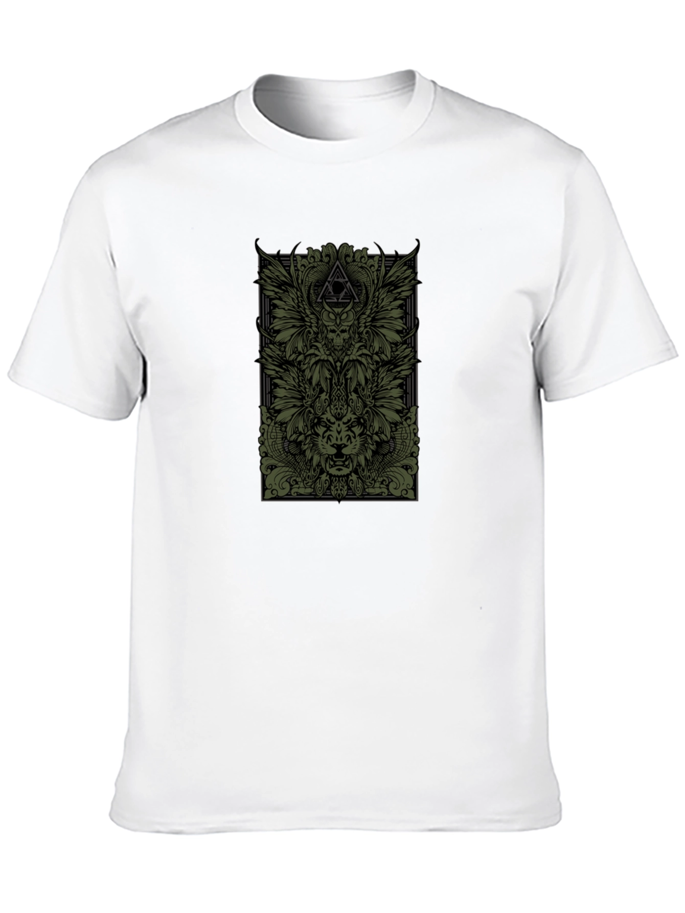 Black Unique Graphic Print Black T-Shirt view 10