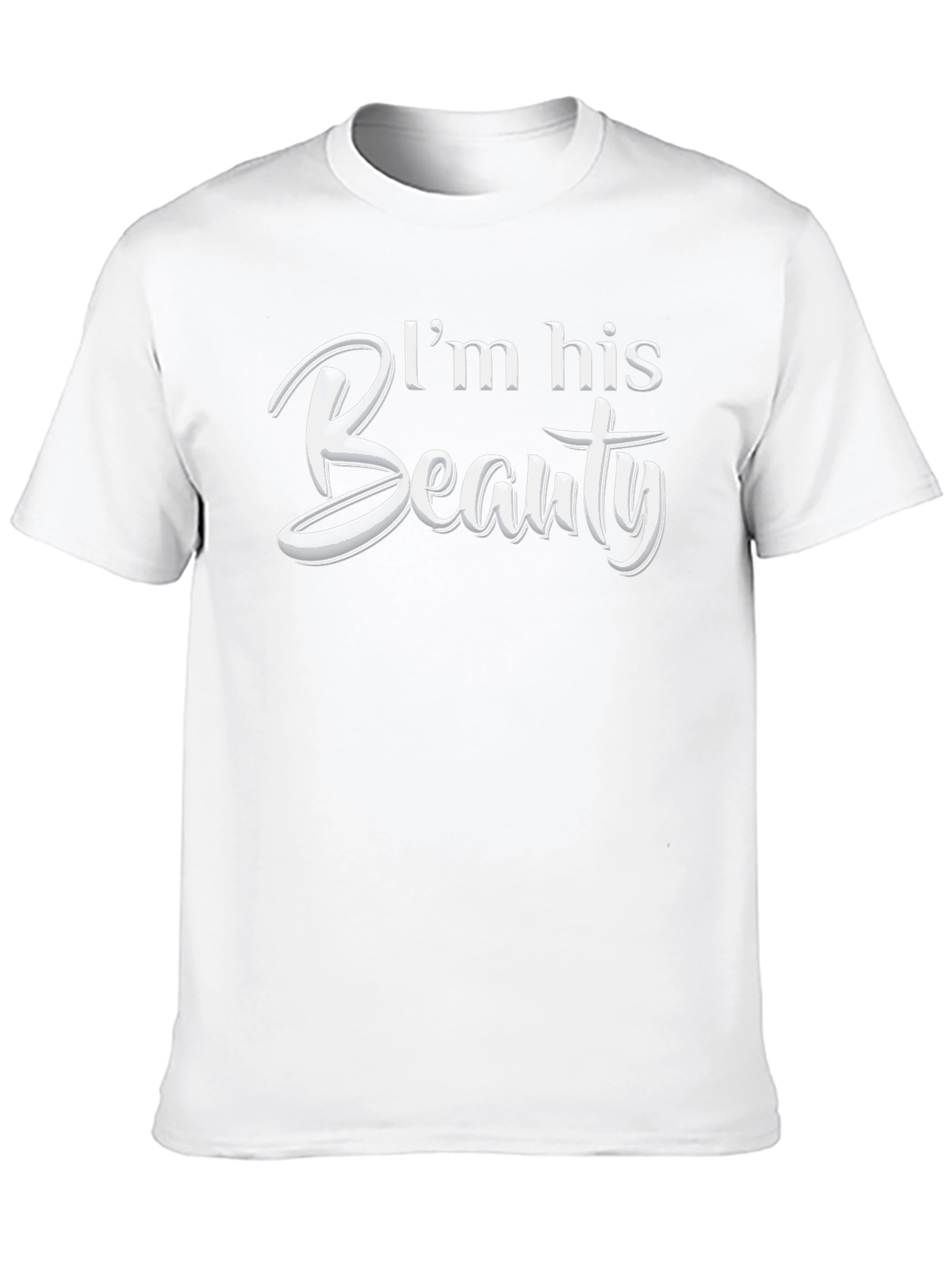 I'm His Beauty Matching Couple T-Shirt - 10