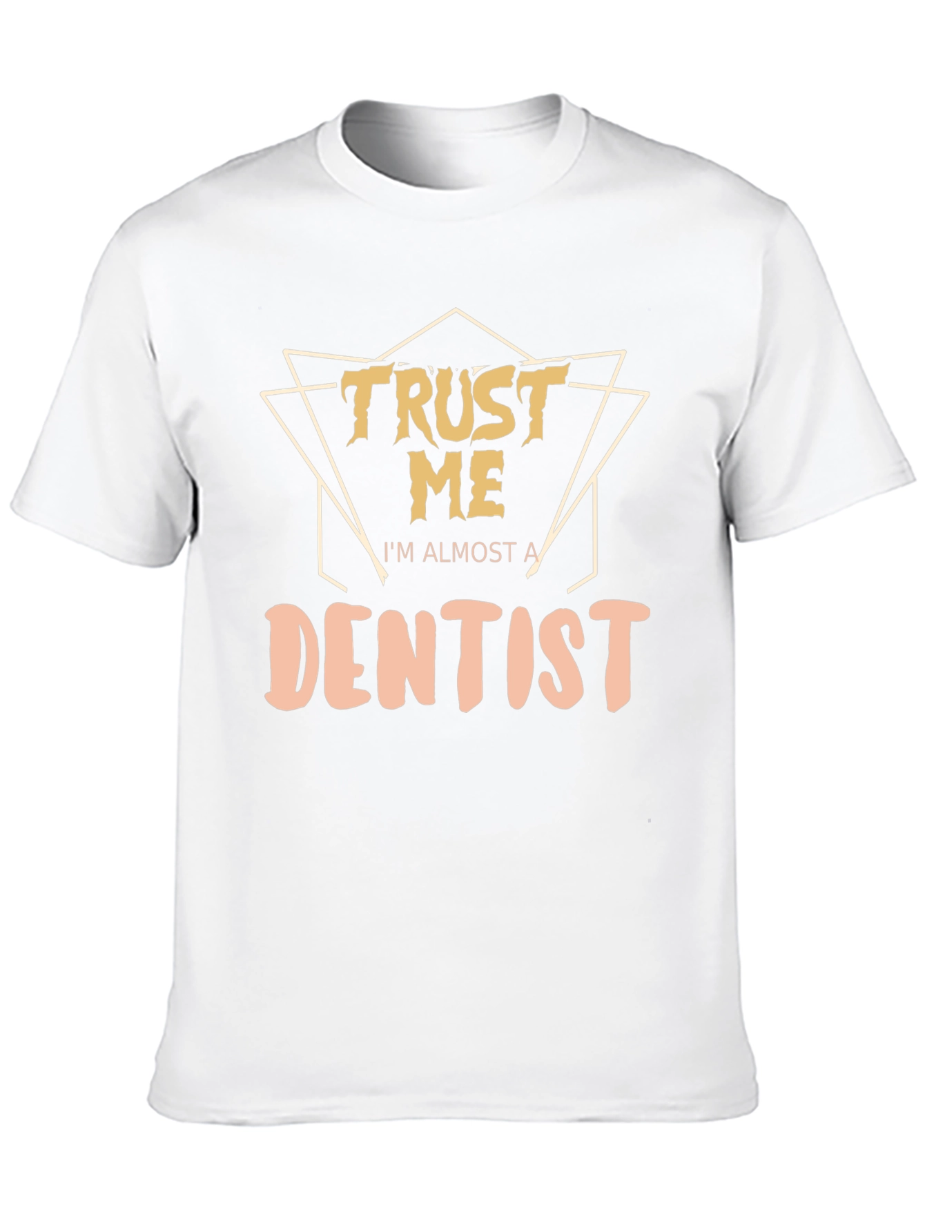 Black Trust Me I'm Almost a Dentist T-Shirt - Black Cotton Tee view 10