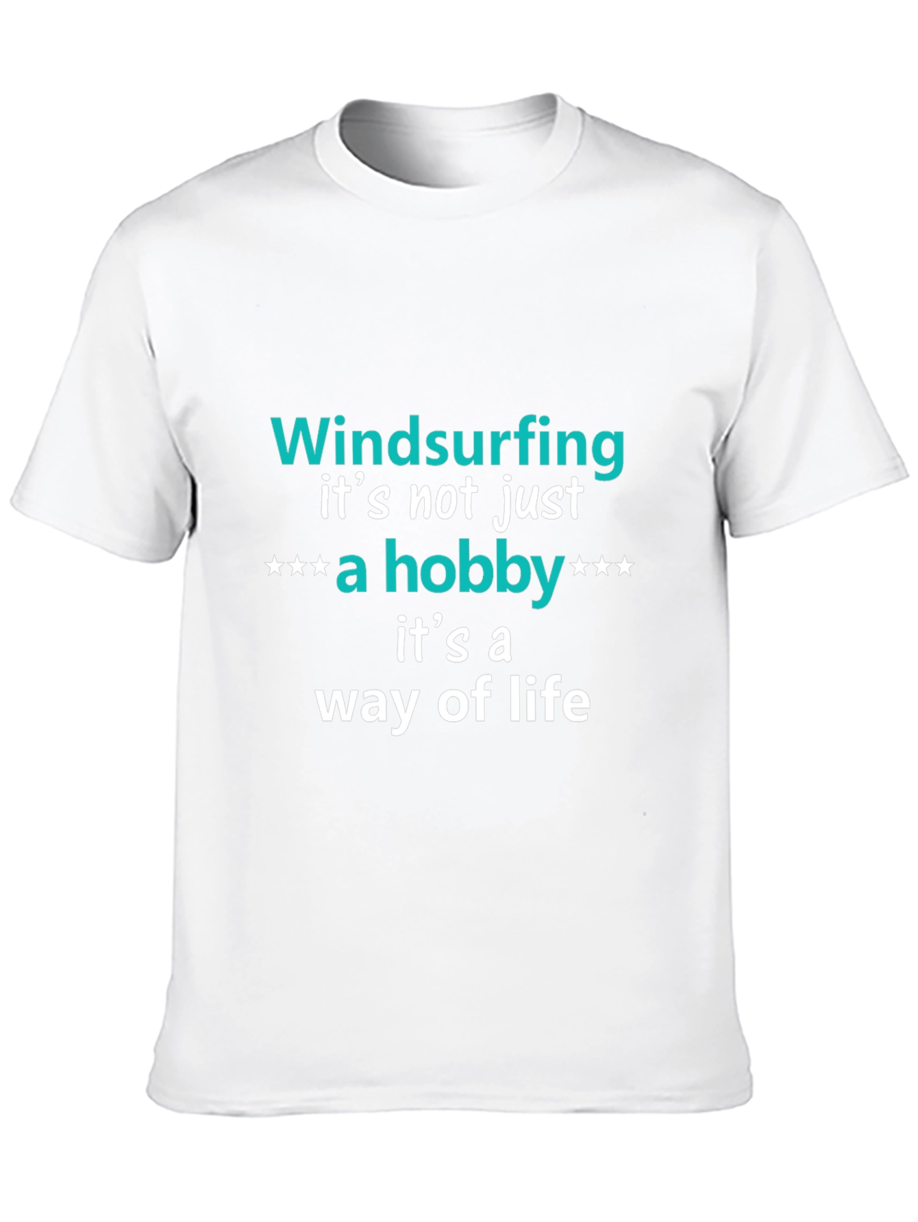 Black Windsurfing Hobby T-Shirt - Way of Life Tee view 10