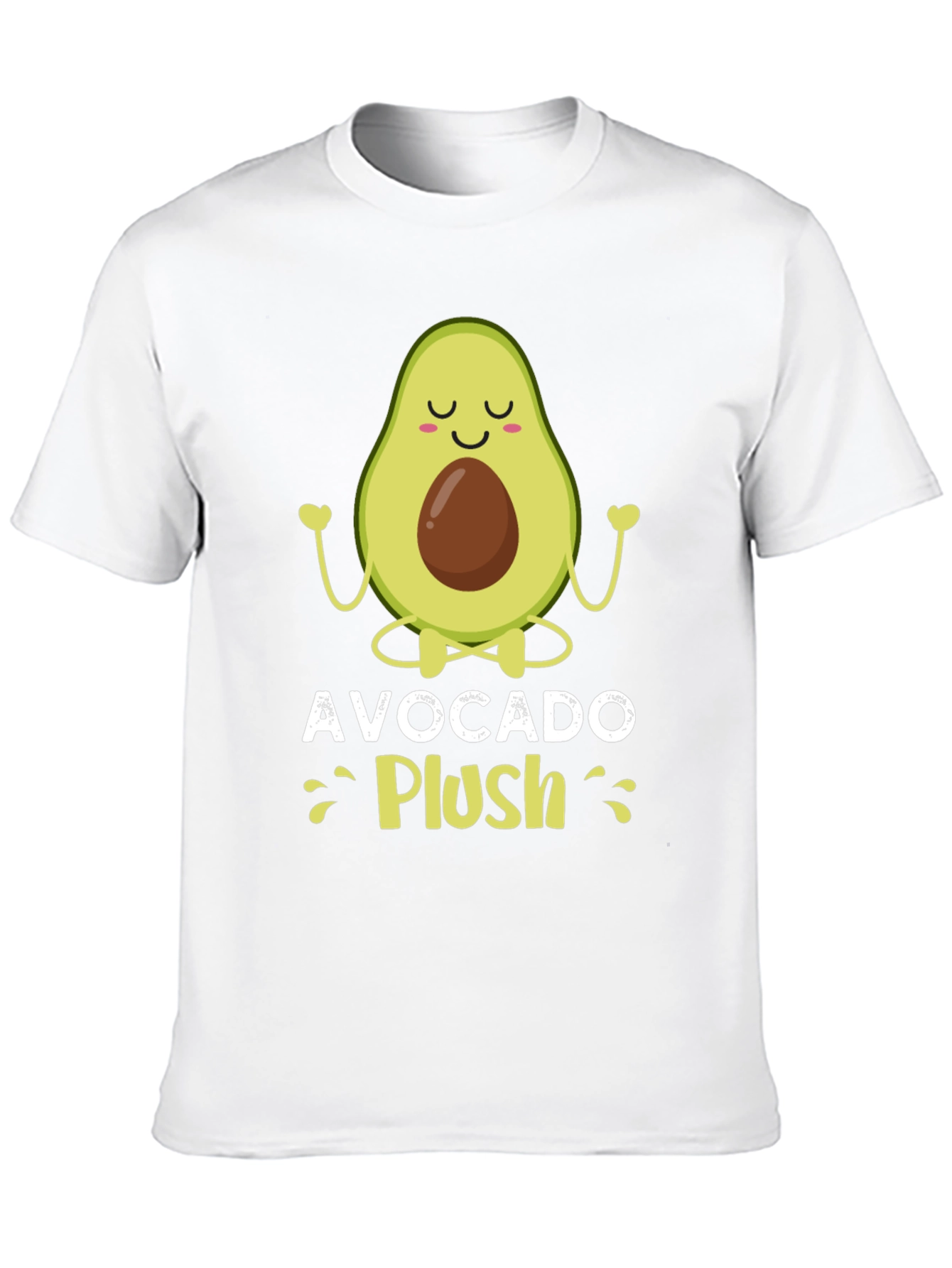 Black Avocado Plush T-Shirt - Yoga Style Tee view 10