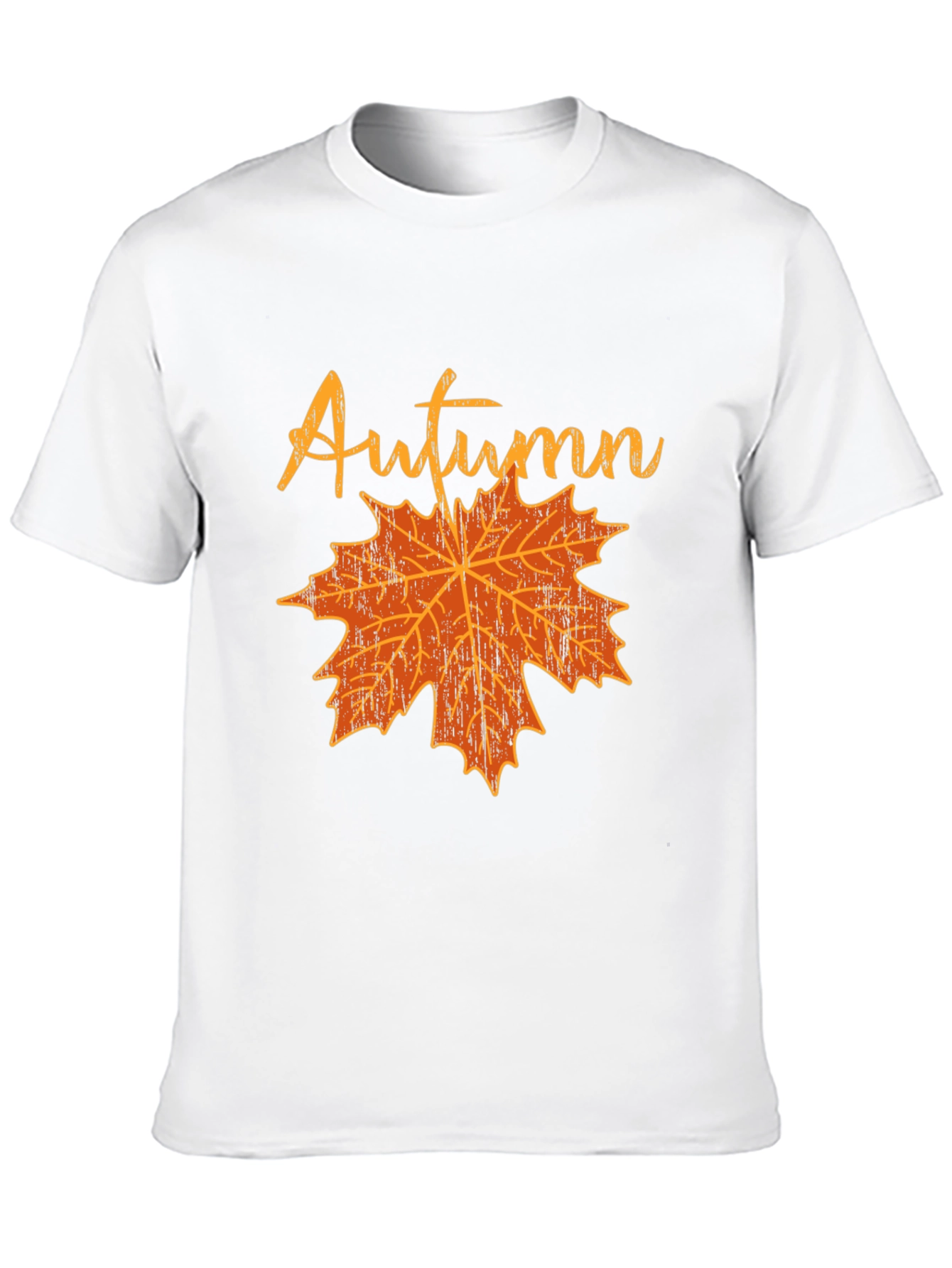 Black Autumn Leaf Graphic T-Shirt - Black view 10
