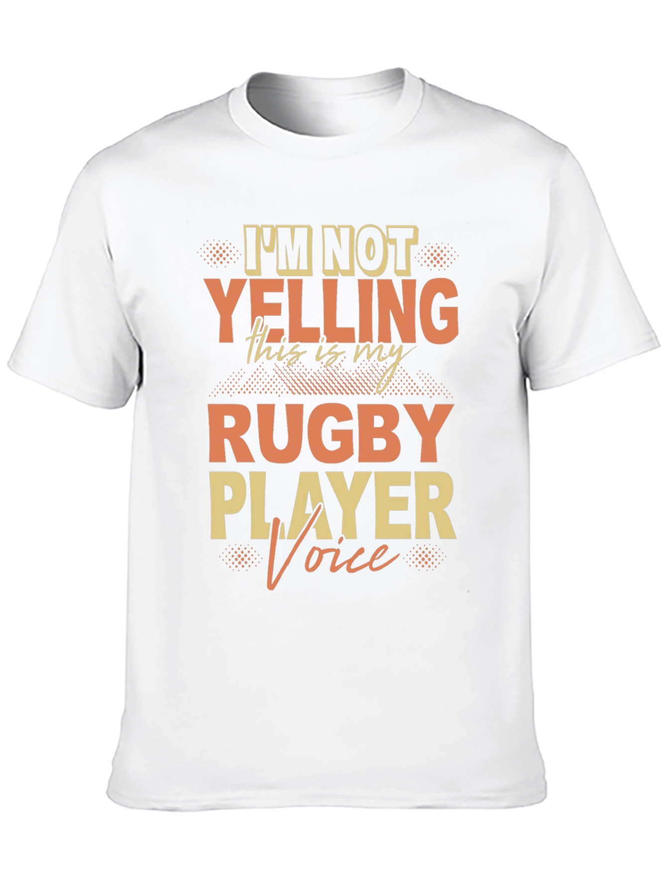 Black Rugby Player Voice T-Shirt view 10