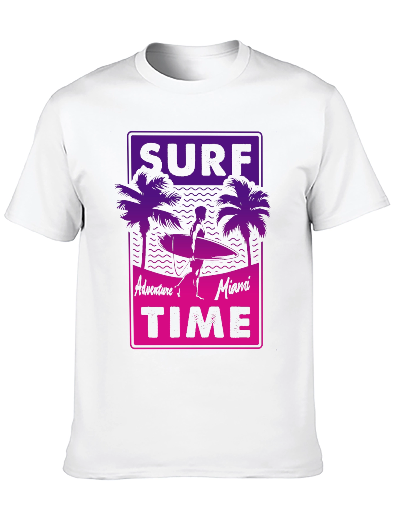 Black Surf Time T-Shirt - Adventure in Miami view 10
