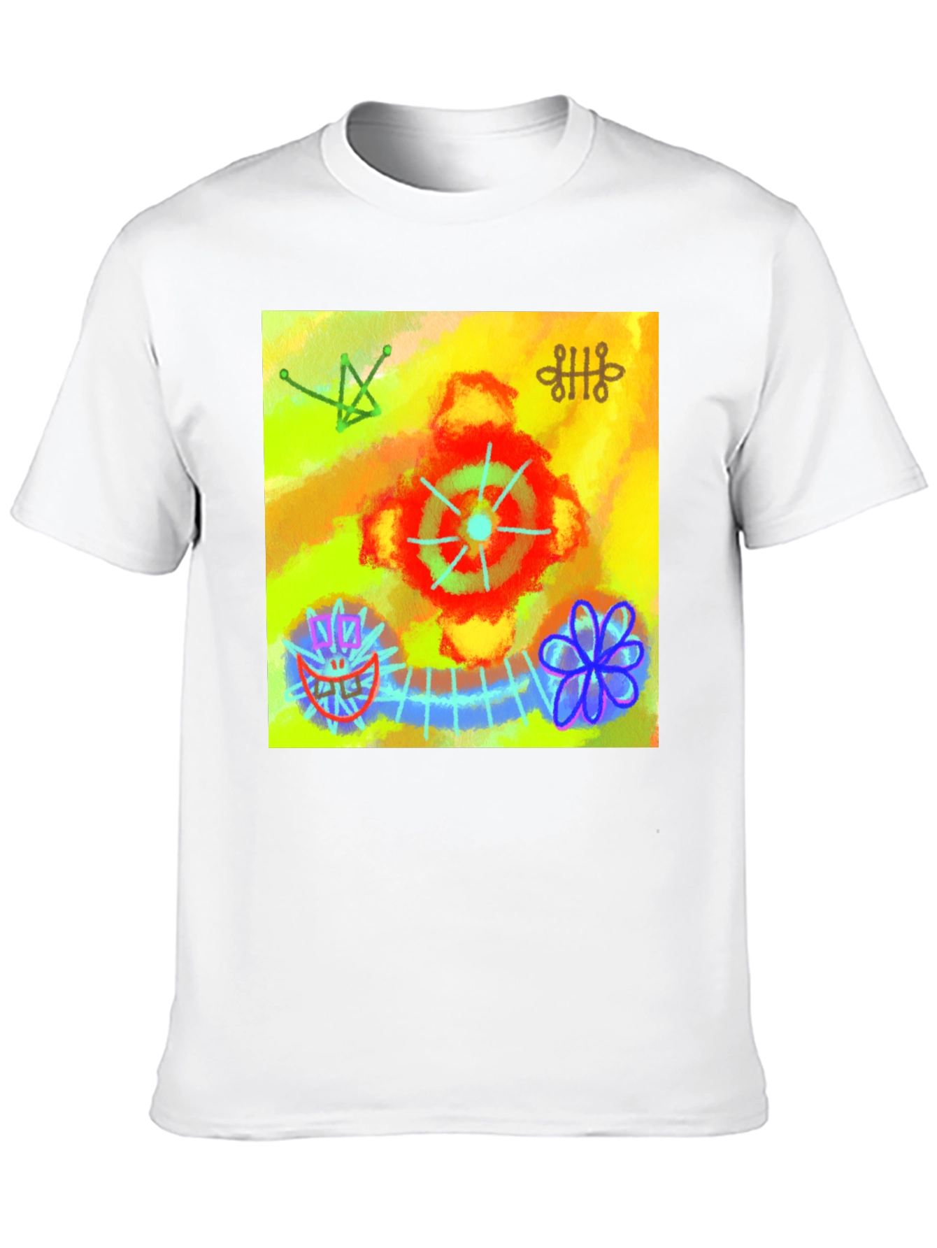 Black Abstract Art Graphic Tee - Unique Design view 10