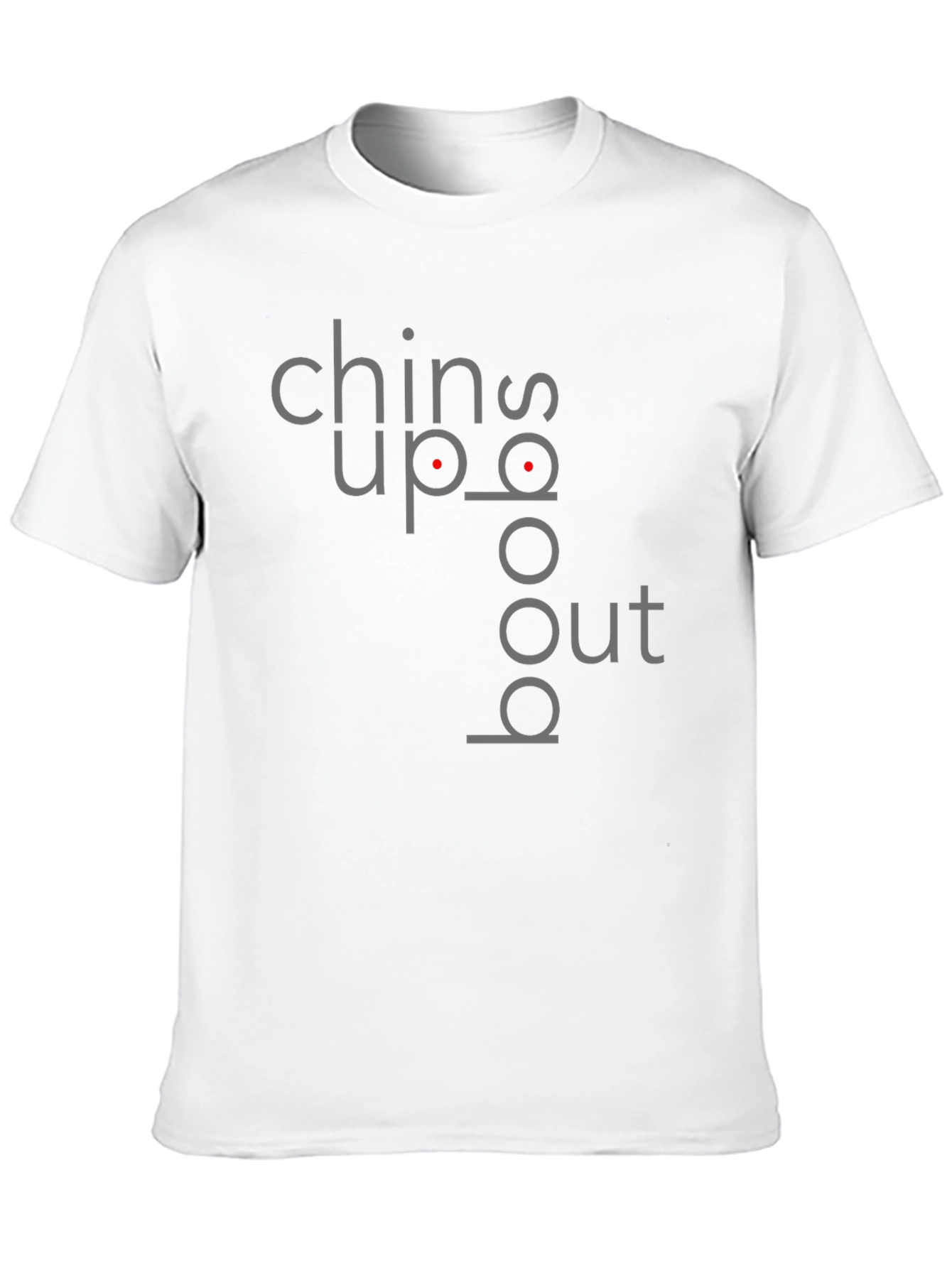 Black Chin Up Boobs Out Graphic T-Shirt view 10