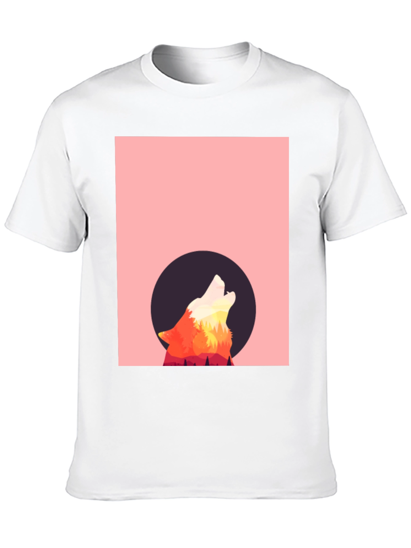 Black Wolf Moon Graphic Tee - Stylish Black T-Shirt view 10