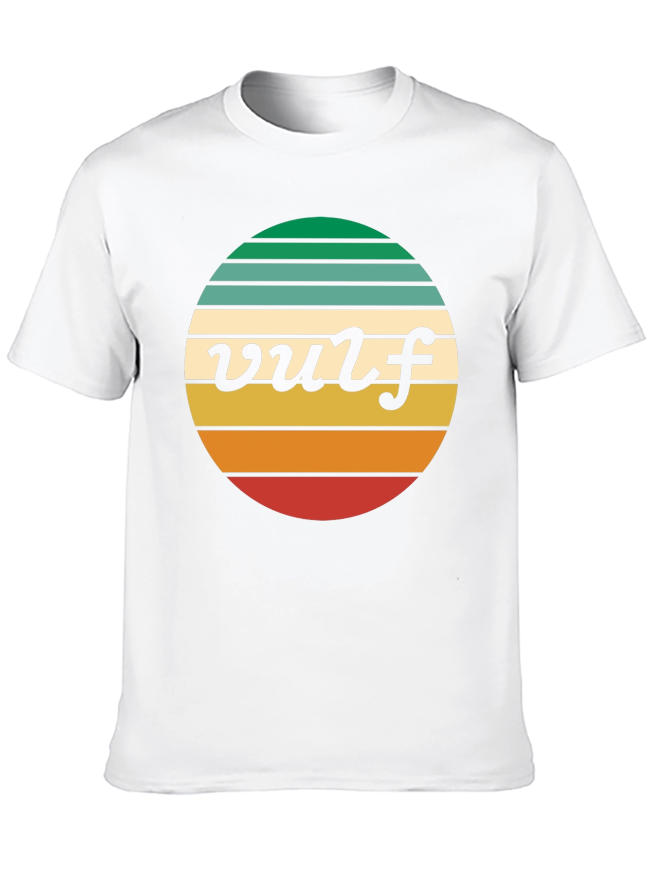 Black Retro Vulf Tee - Striped Circle Graphic view 10