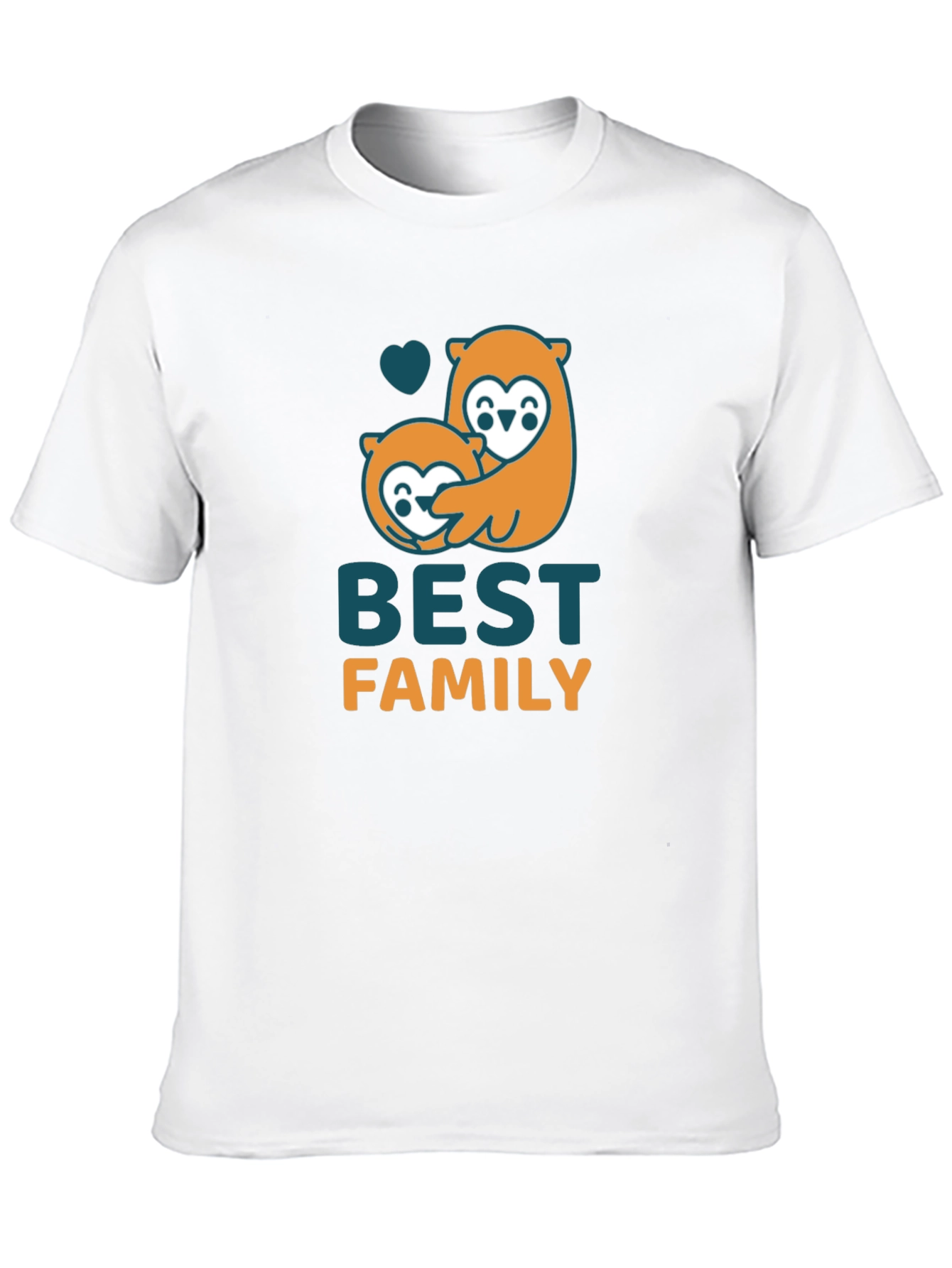 Black Best Family Otter Graphic Black T-Shirt view 10