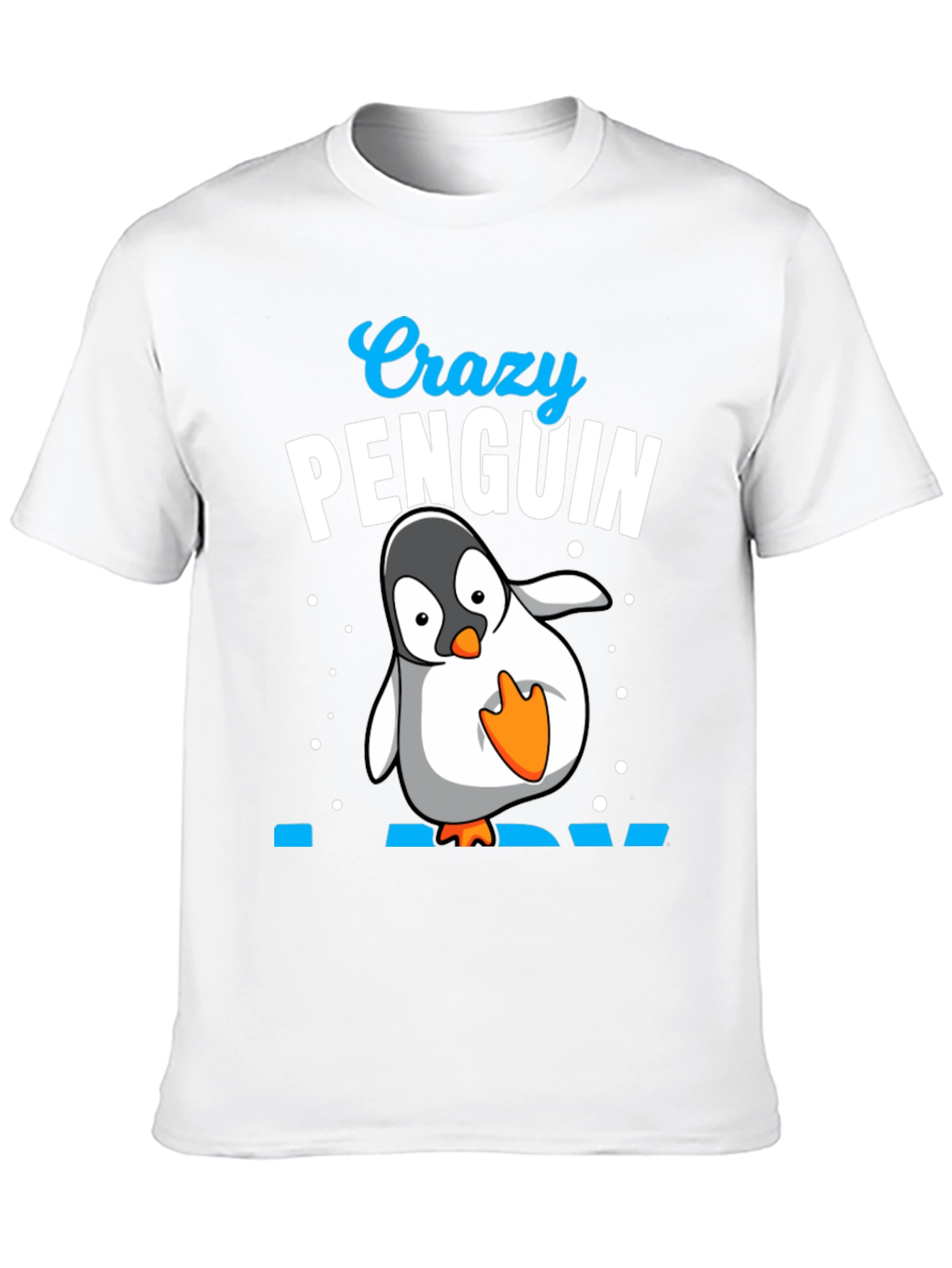 Black Crazy Penguin Dad Black T-Shirt view 10