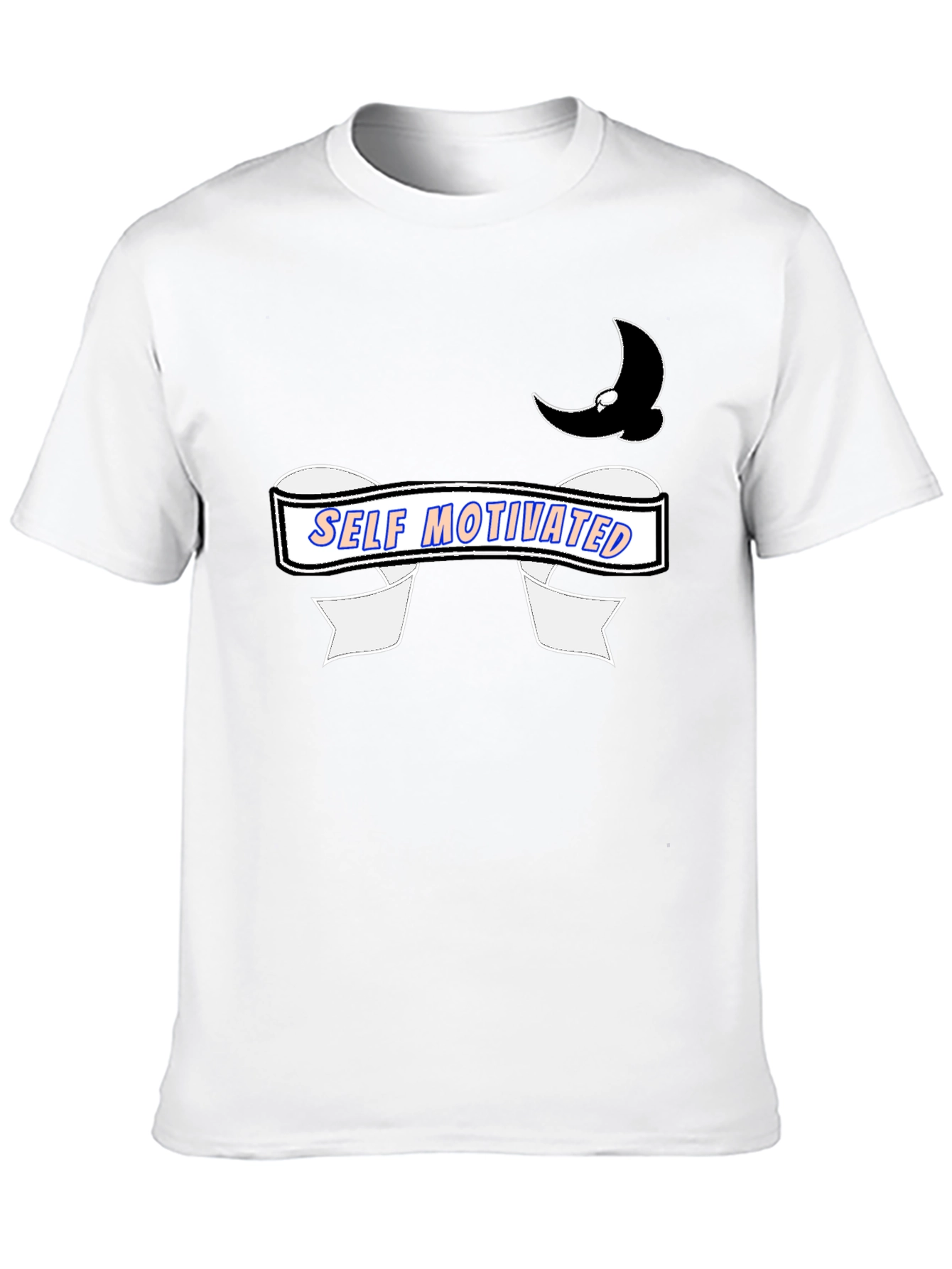 Black Self Motivated Black Graphic Tee view 10