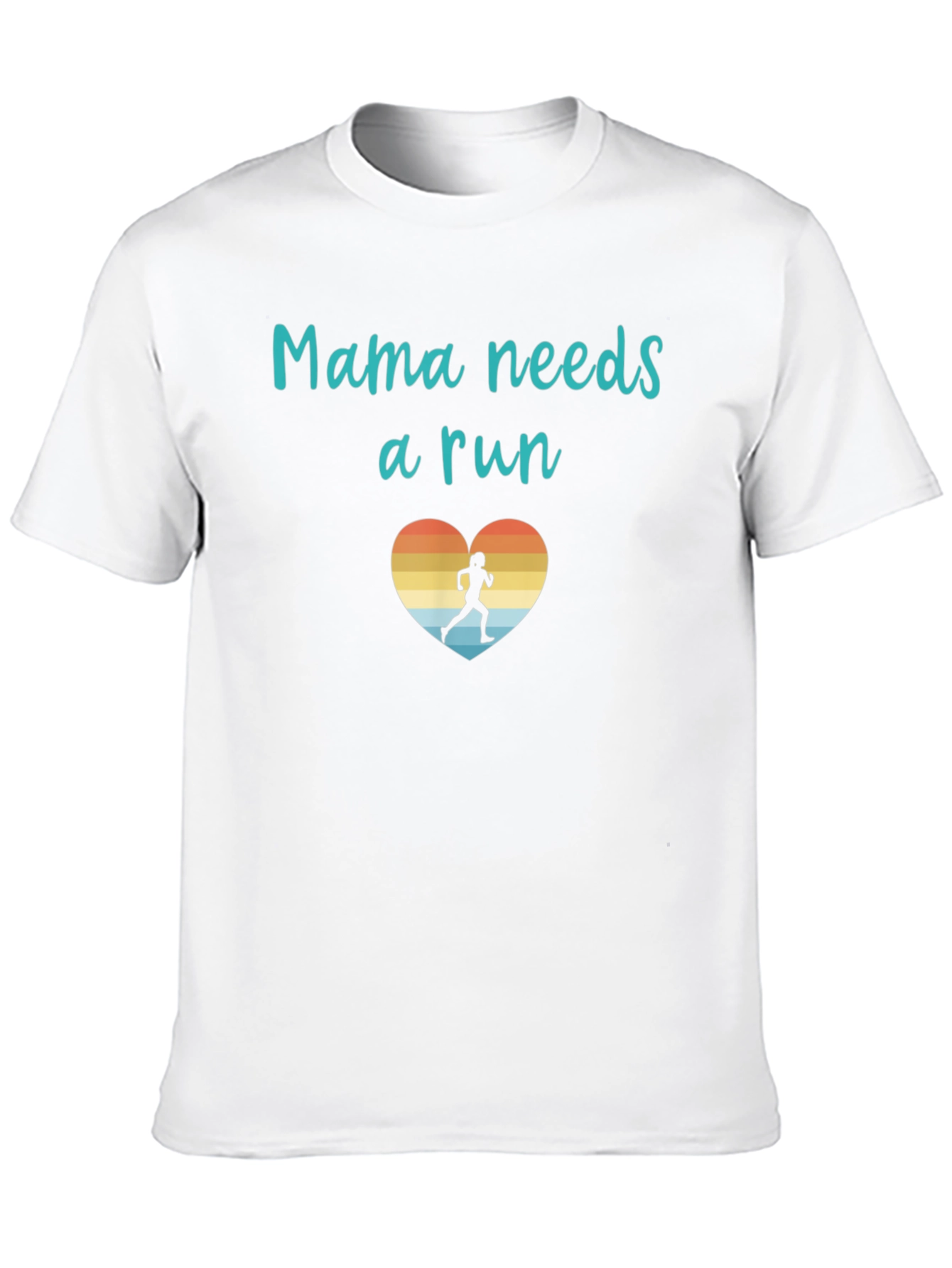 Black Mama Needs A Run Graphic Tee - Black Unisex T-Shirt view 10