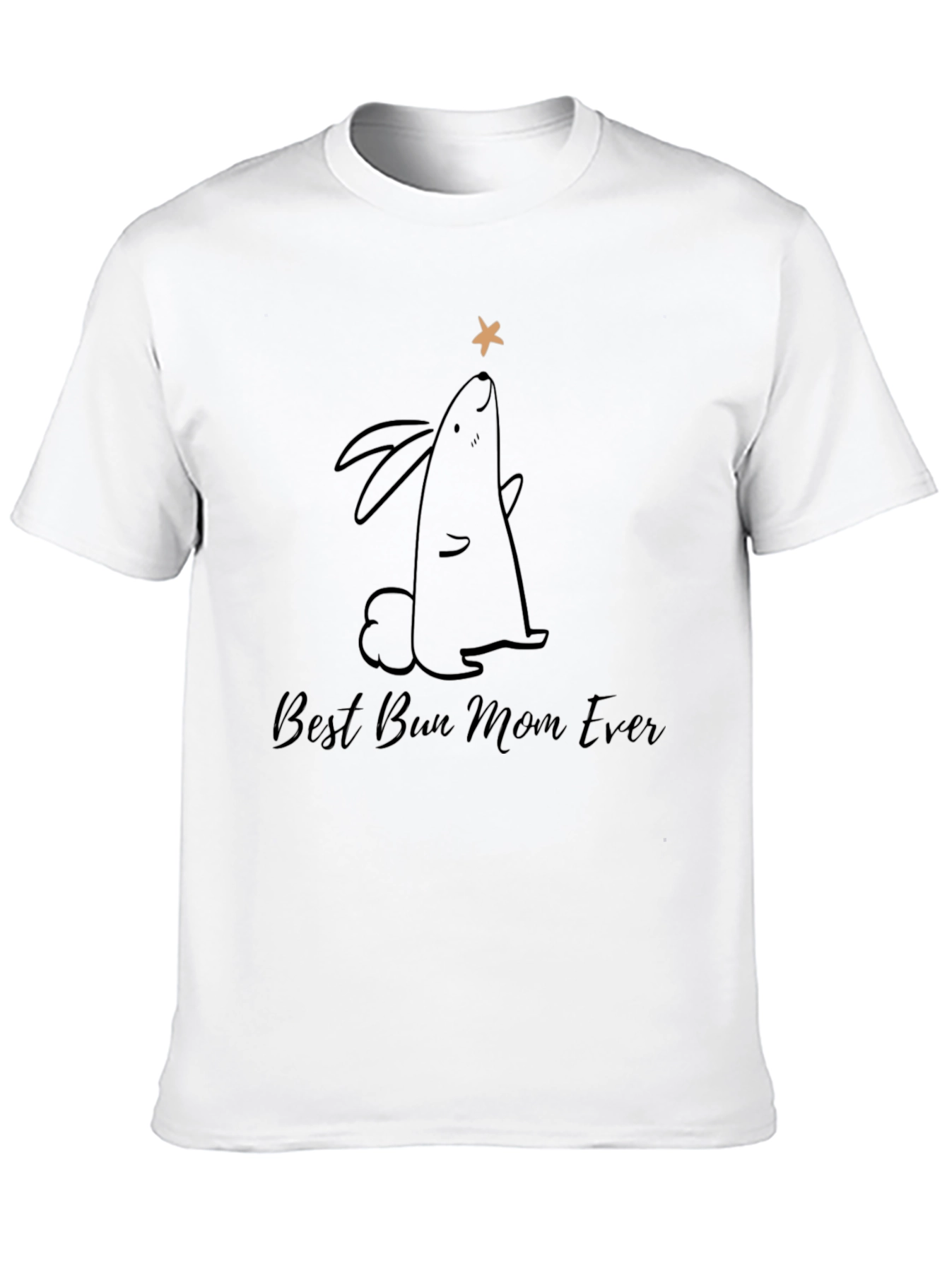 Black Best Bun Mom Ever T-Shirt view 10