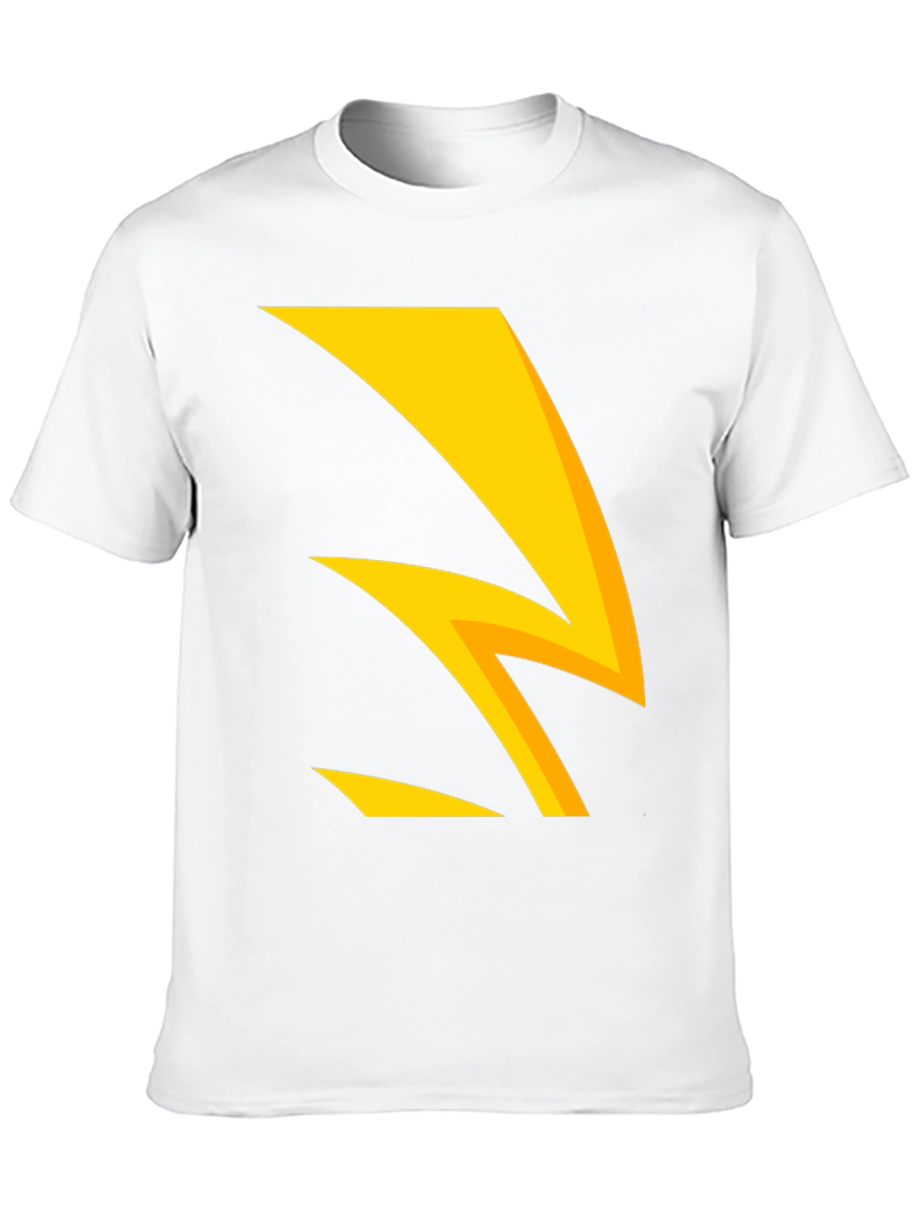 Black Bold Lightning Bolt Graphic Tee - Black Cotton Blend view 10