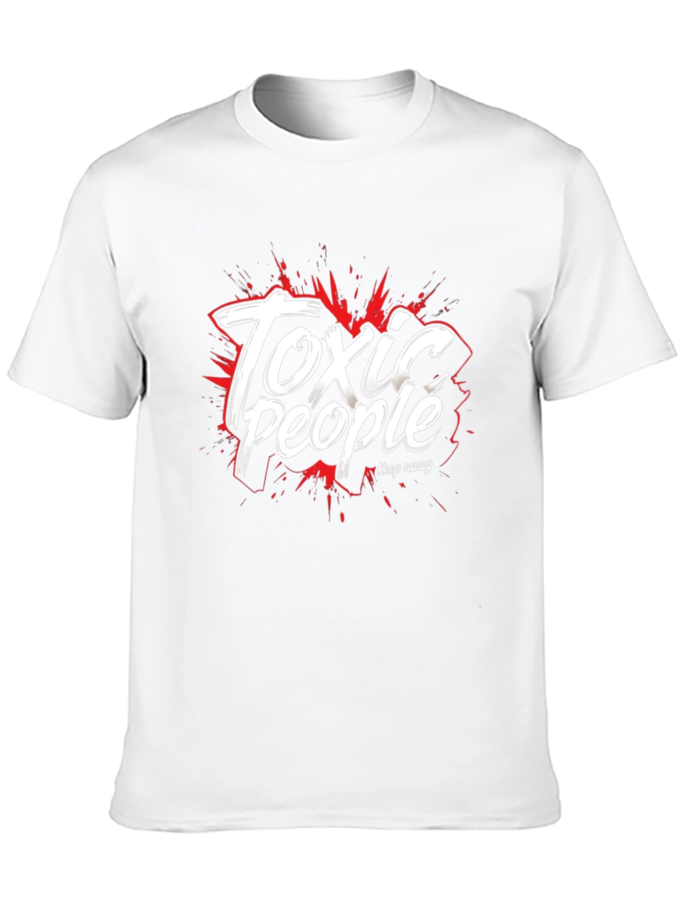 Black Toxic People Graphic Tee - Black Cotton T-Shirt view 10