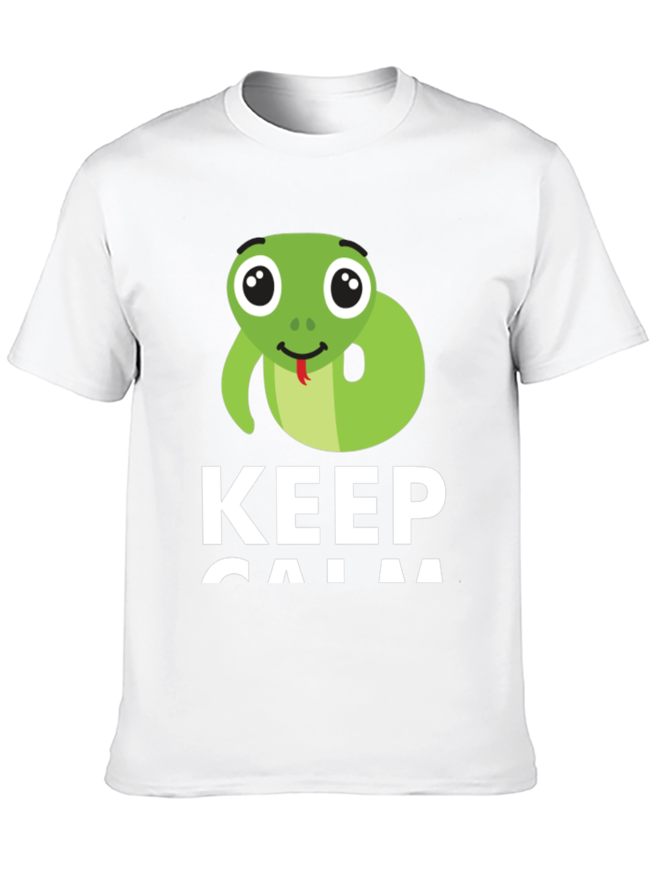 Black Keep Calm Snake T-Shirt view 10