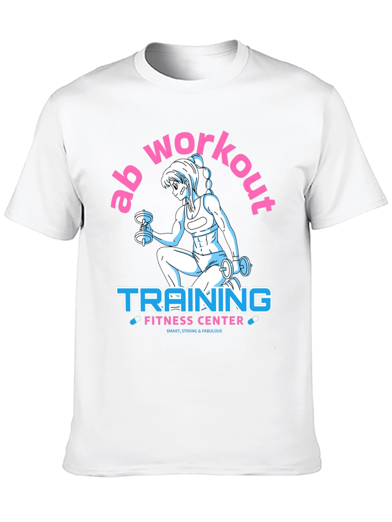 Black Ab Workout Training Fitness Center T-Shirt view 10