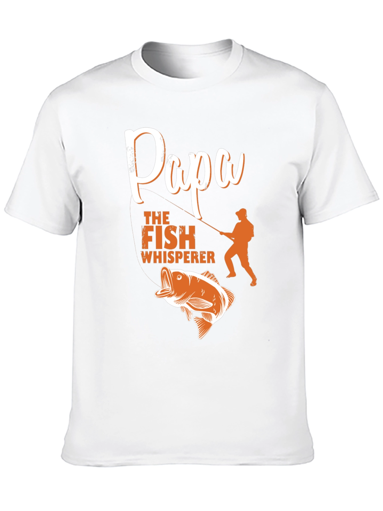 Black Papa the Fish Whisperer T-Shirt view 10