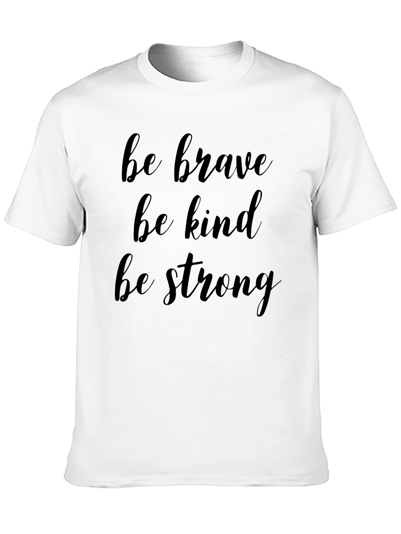 Black Be Brave, Kind, Strong Graphic Tee - Black view 10