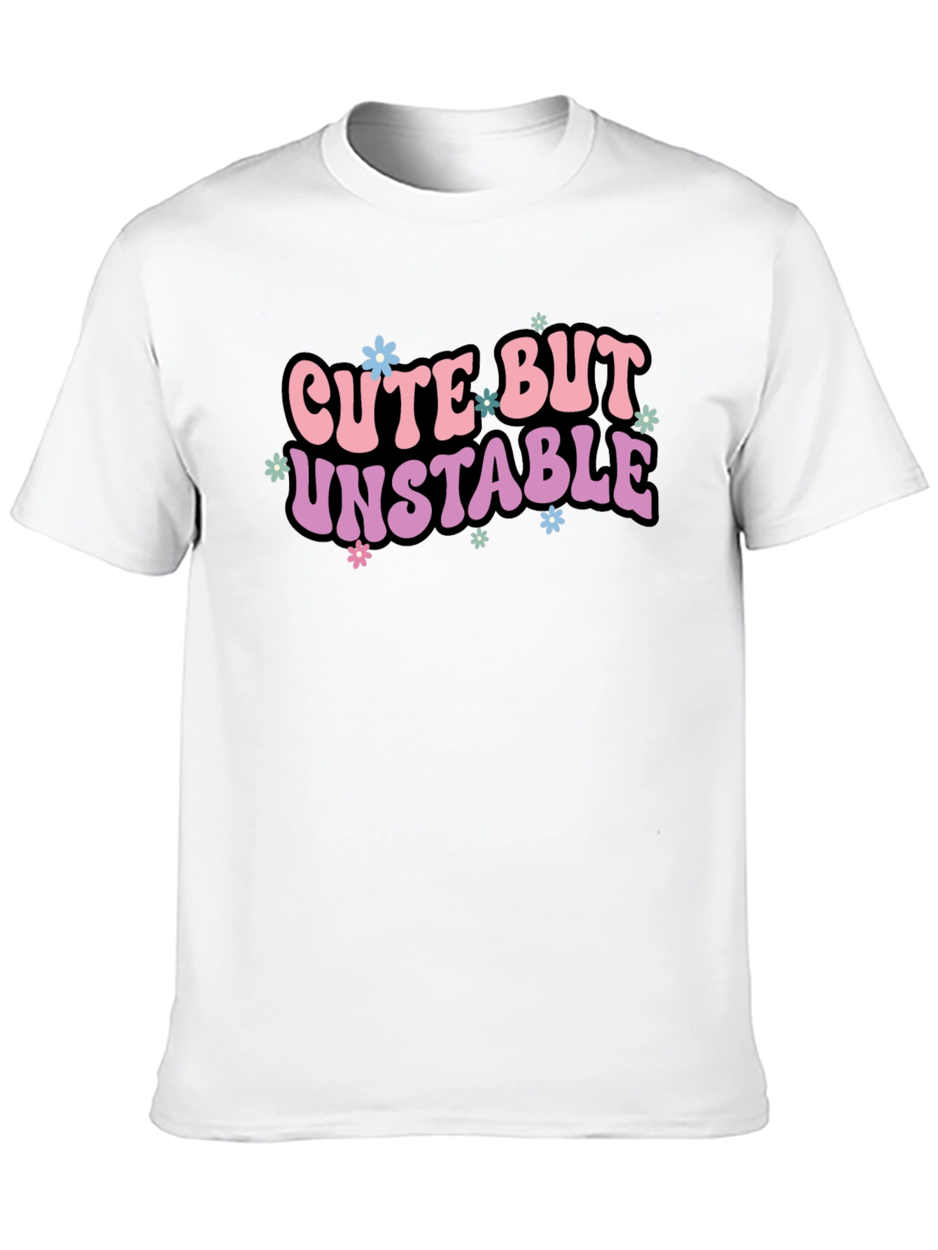 Black Cute But Unstable Graphic Tee view 10
