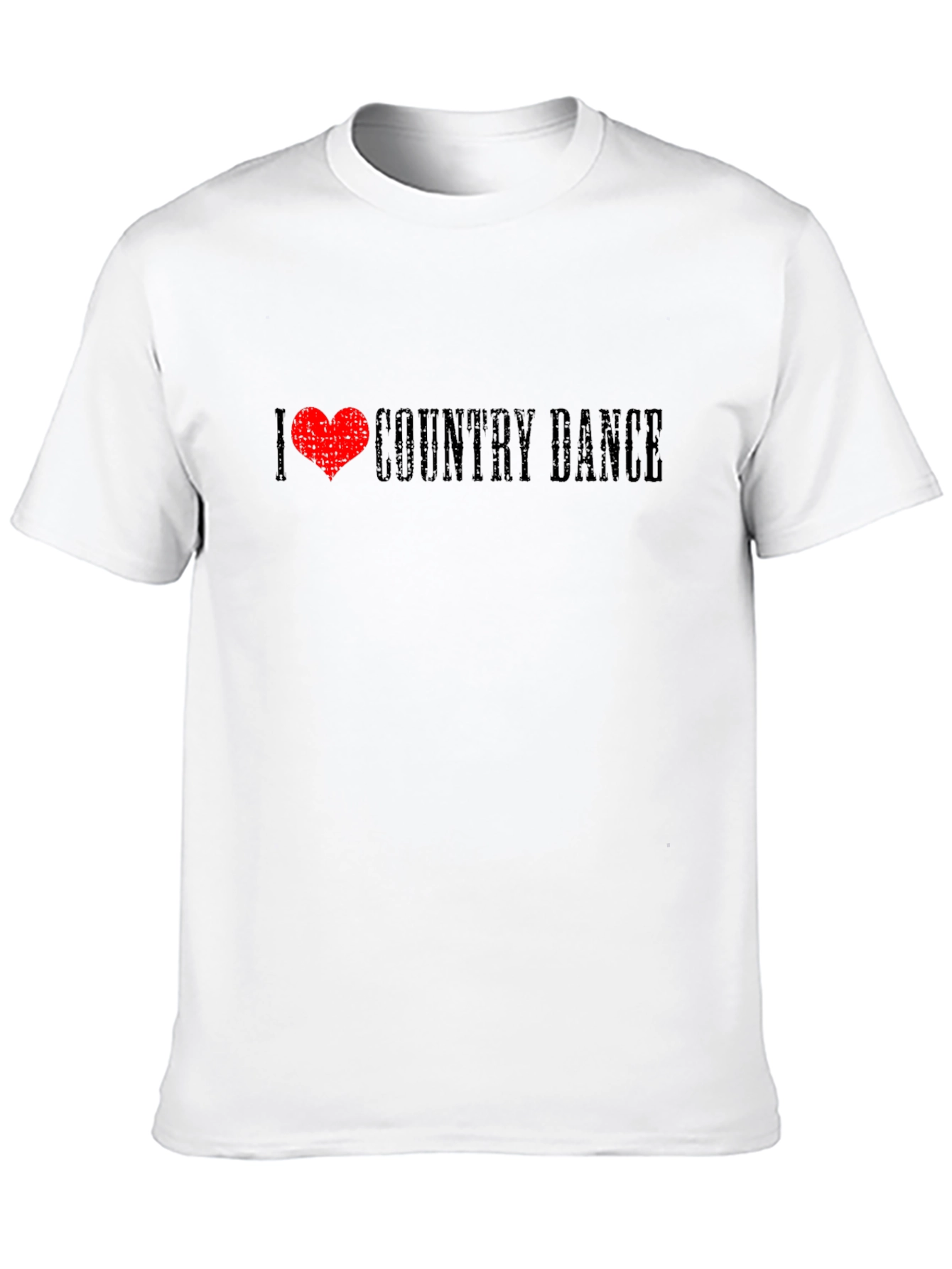 Black I Love Country Dance Black T-Shirt view 10