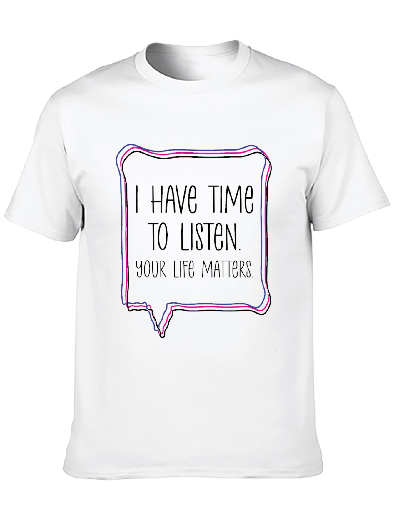 Black I Have Time to Listen T-Shirt - Bi Pride view 10