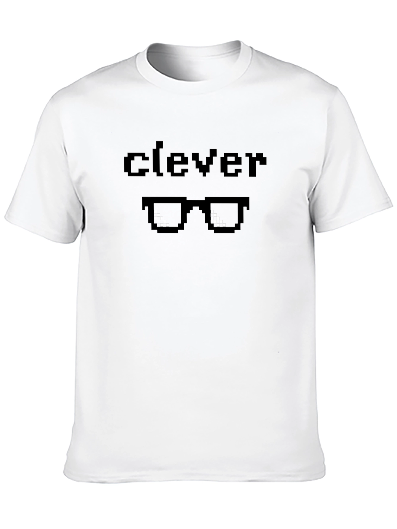 Black Clever Pixel Sunglasses Graphic T-Shirt view 10