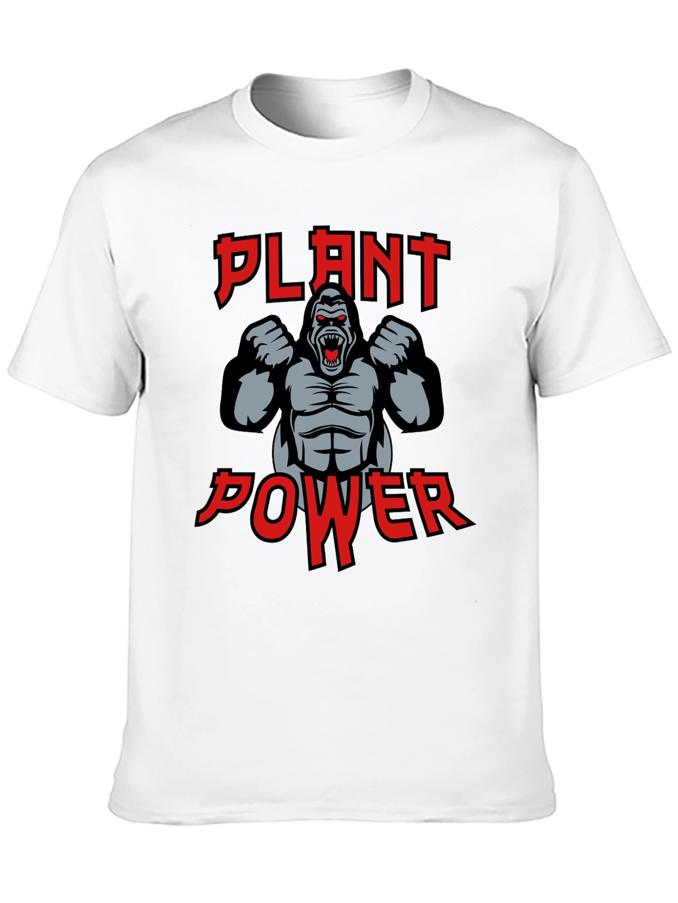 Black Plant Power Gorilla Graphic T-Shirt view 10
