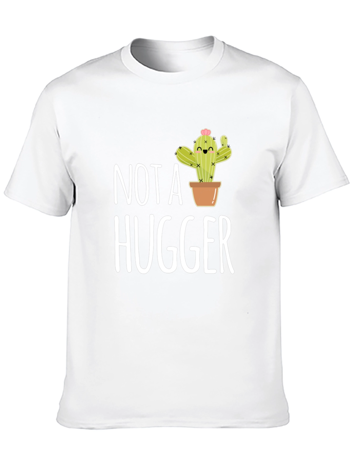 Black Not A Hugger Cactus Graphic T-Shirt view 10
