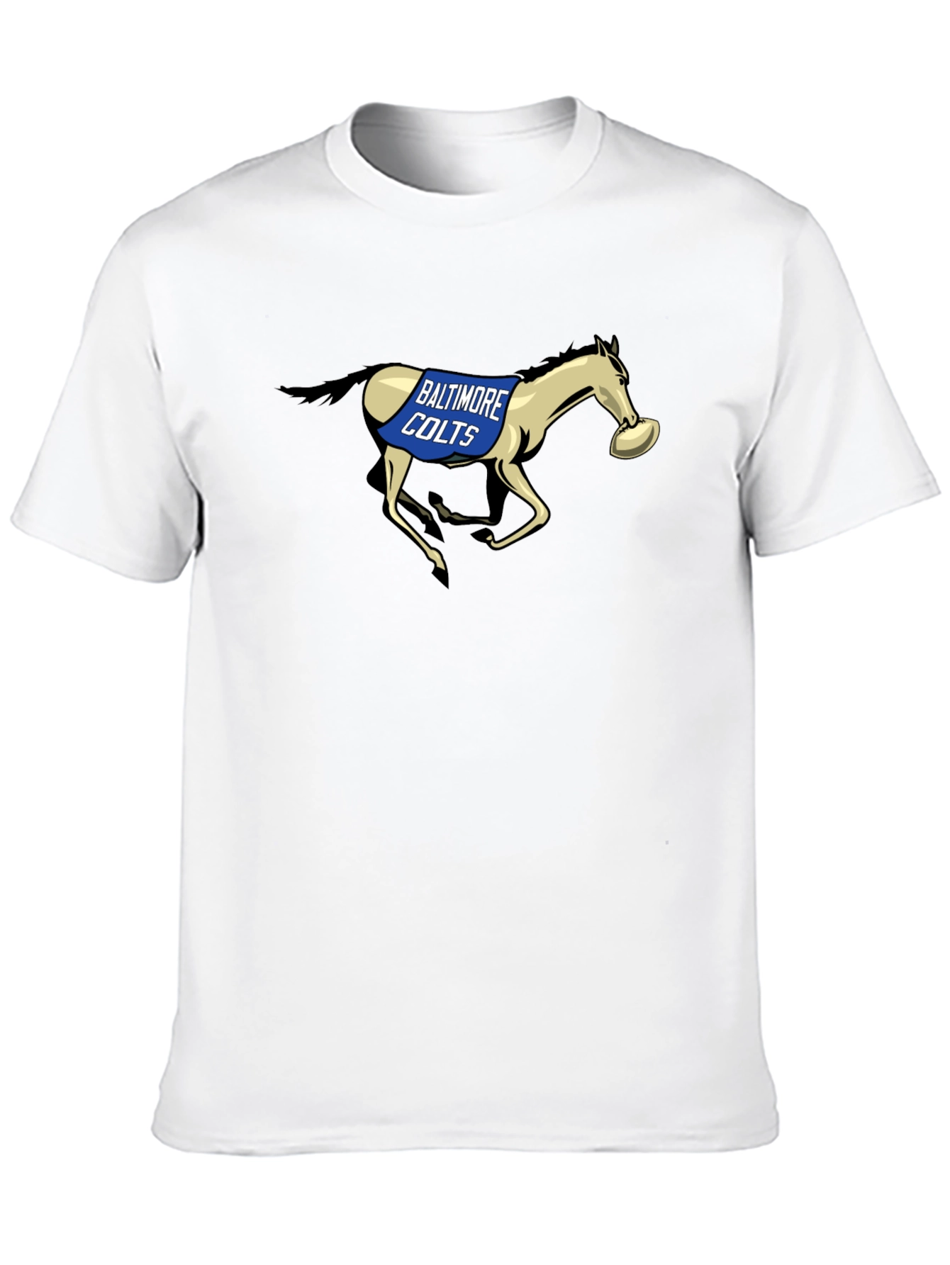 Black Baltimore Colts Football Vintage Style T-Shirt view 10