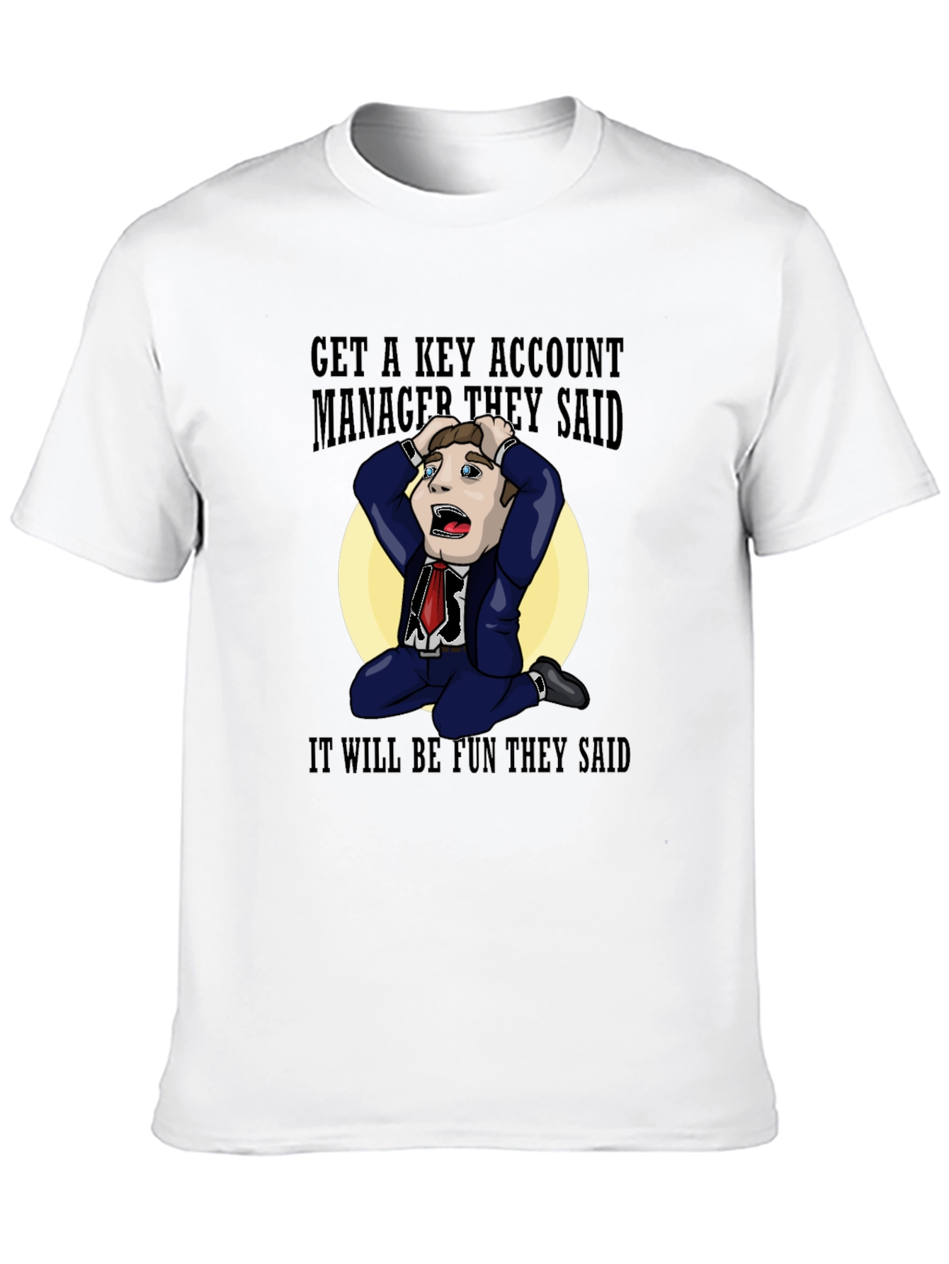 Black Key Account Manager Fun T-Shirt view 10