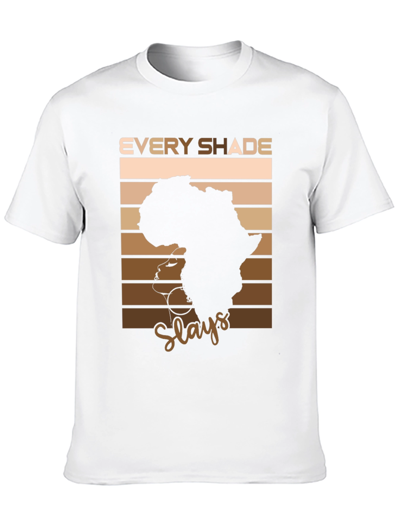 Black Every Shade Slays T-Shirt - African Pride view 10