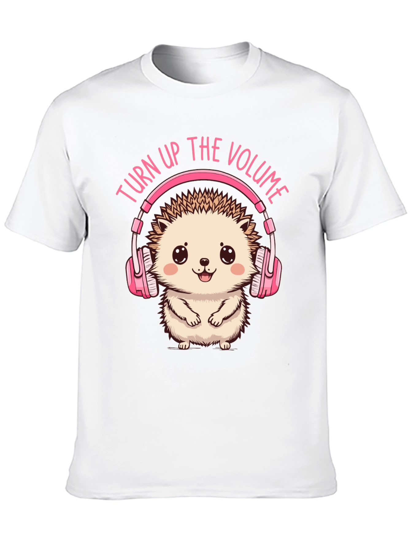 Black Turn Up the Volume Hedgehog Tee view 10