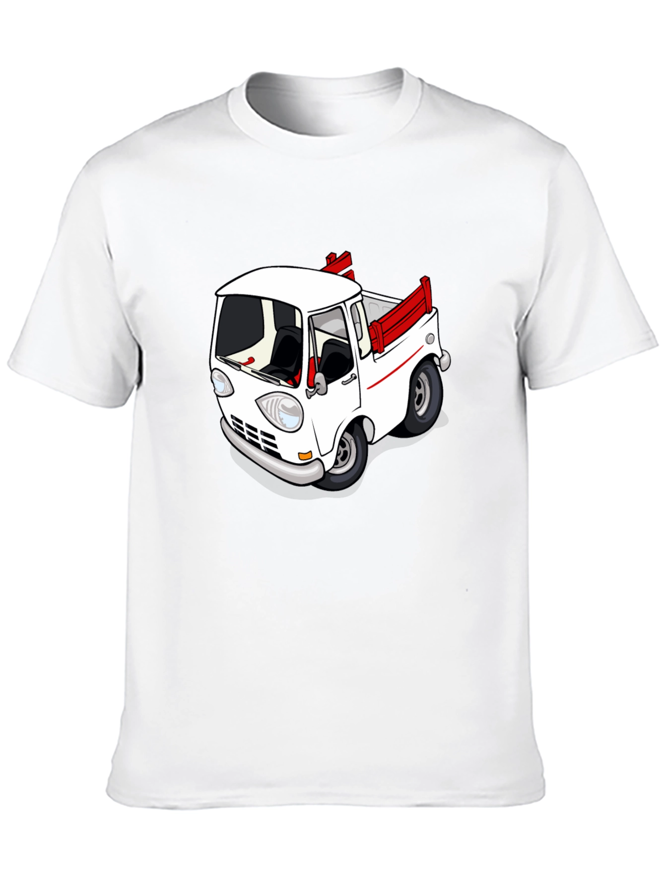 Black Cartoon Truck Graphic Tee - Classic Car Style view 10