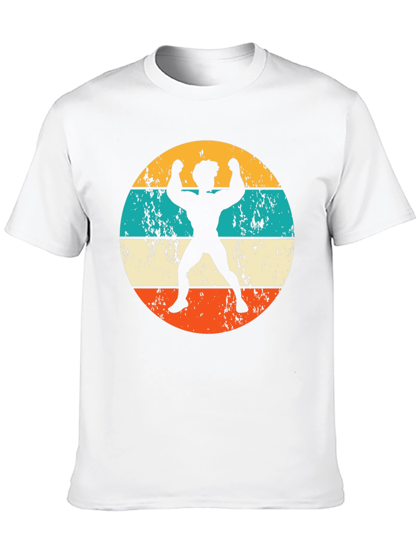 Black Retro Bodybuilder Graphic T-Shirt view 10