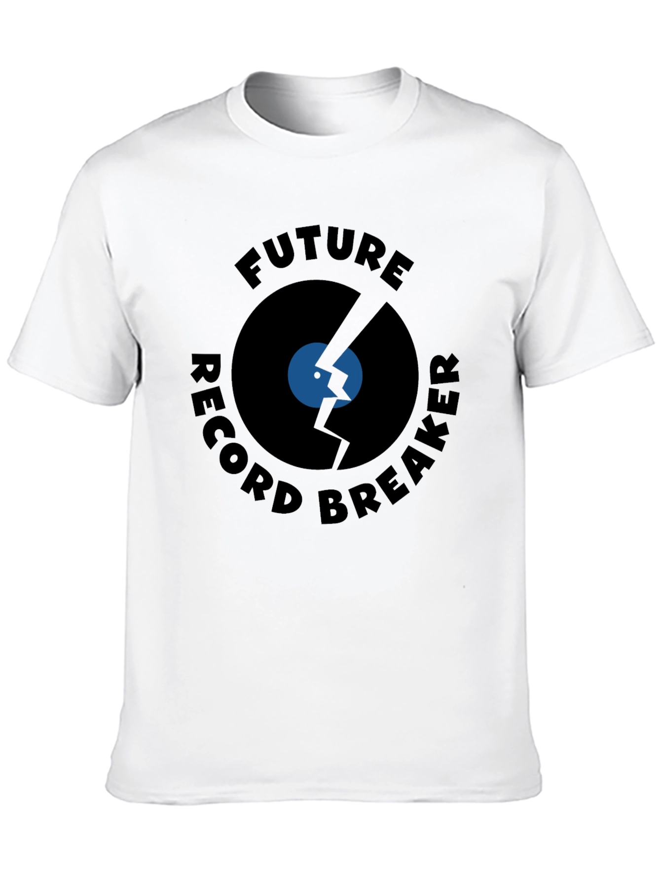 Black Future Record Breaker Black T-Shirt view 10