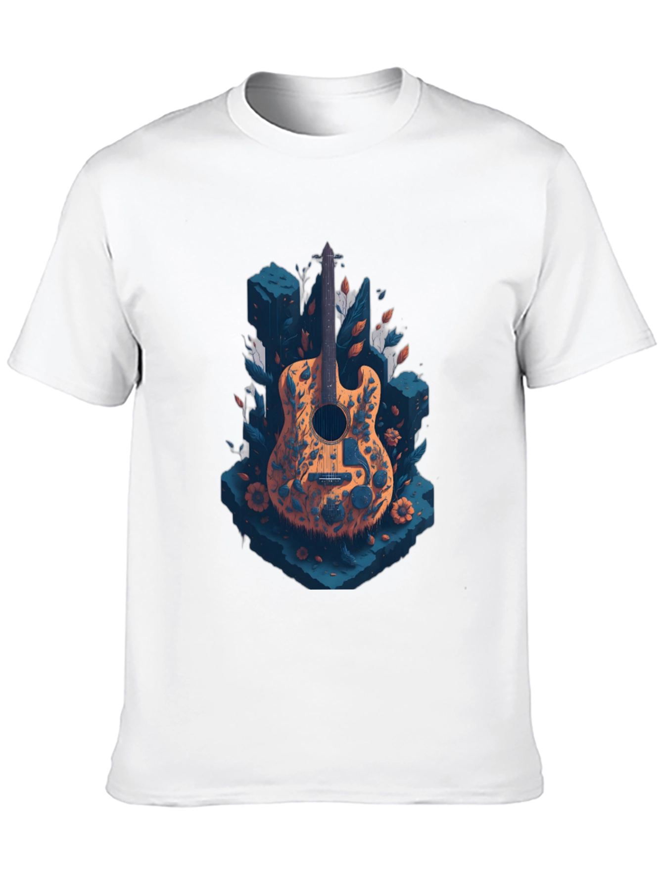 Black Guitar Graphic Tee - Black view 10