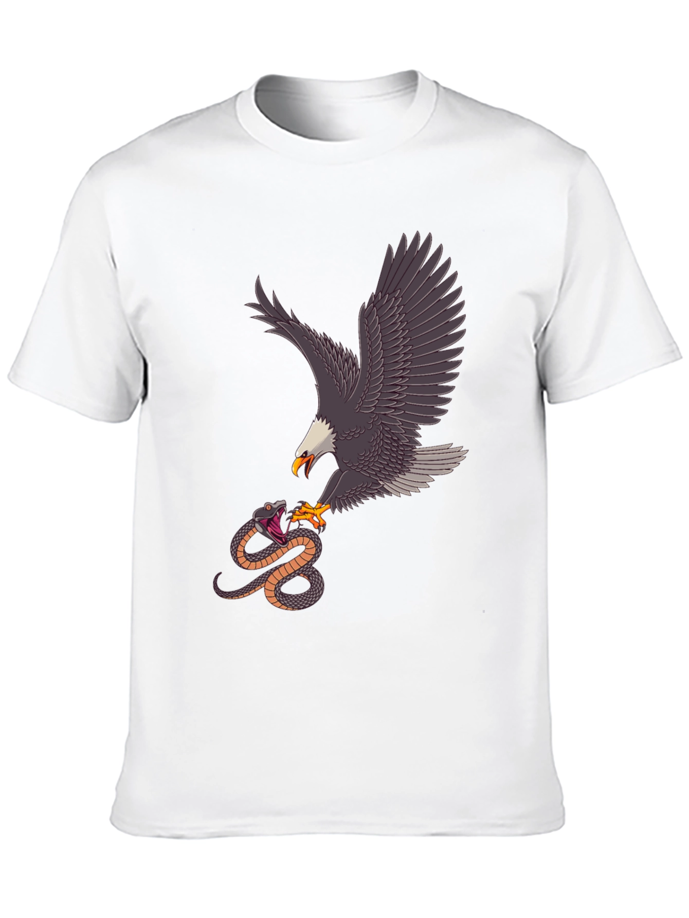 Black Eagle vs Snake Graphic Tee - Black view 10