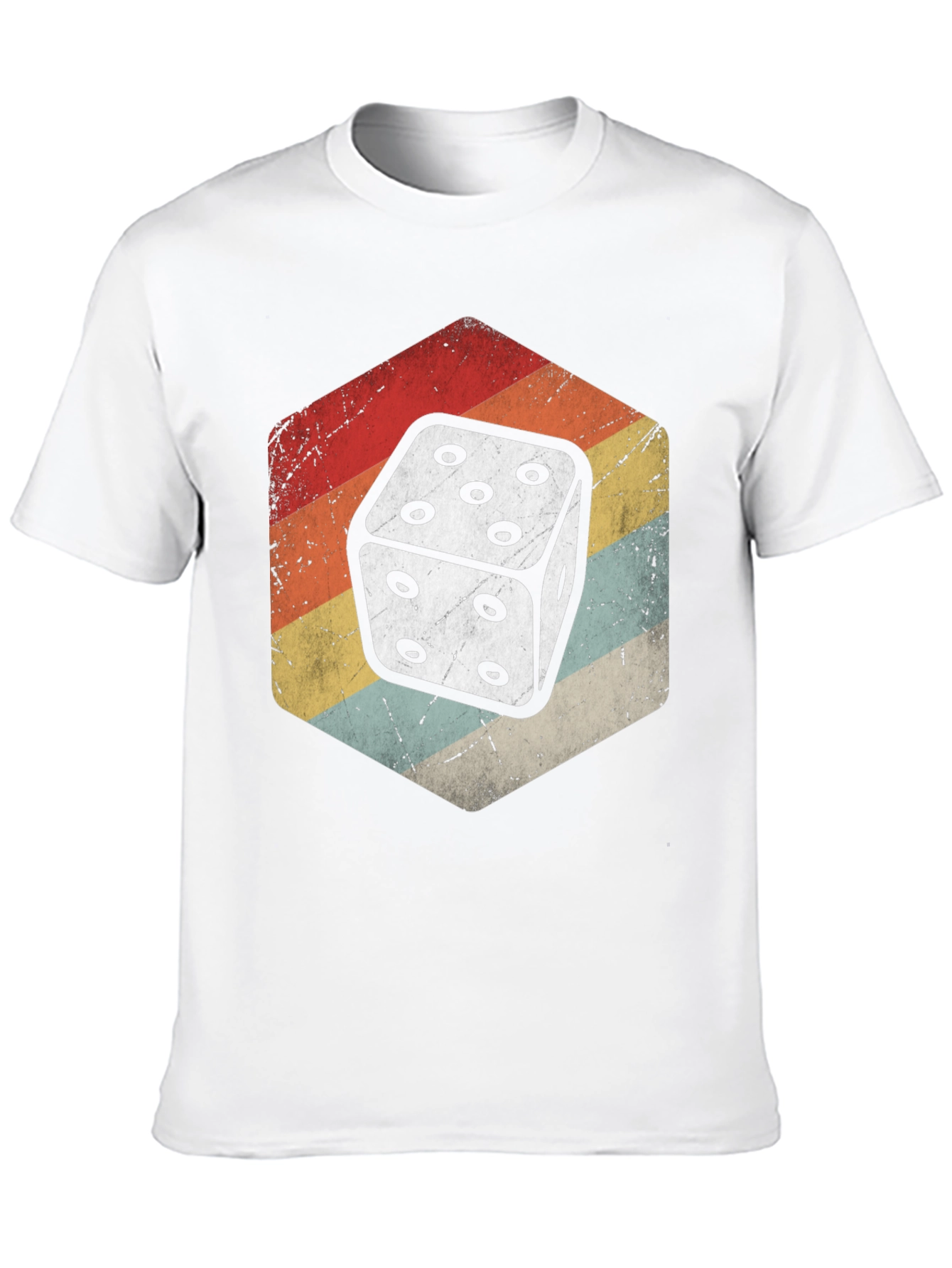 Black Retro Dice Graphic Tee view 10